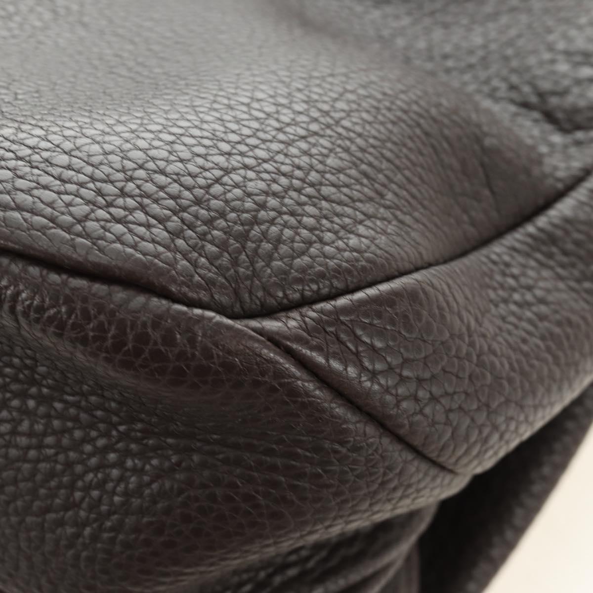 BOTTEGA VENETA Tote Bag Leather Brown Auth am12017V