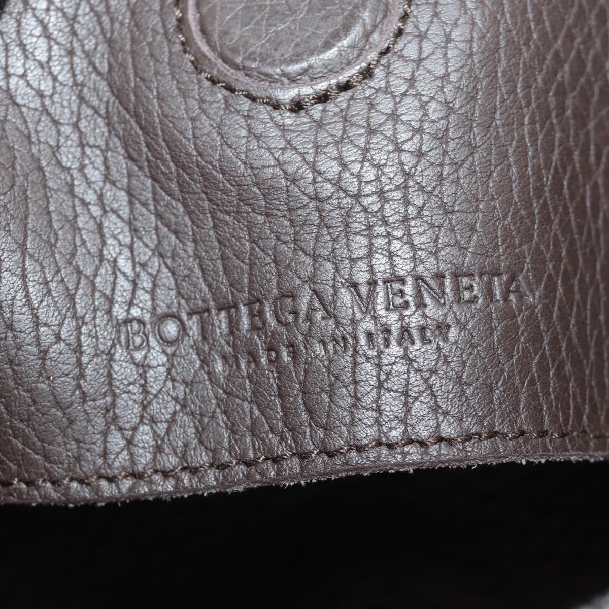 BOTTEGA VENETA Tote Bag Leather Brown Auth am12017V