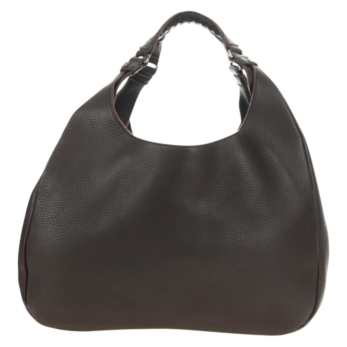 BOTTEGA VENETA Tote Bag Leather Brown Auth am12017V