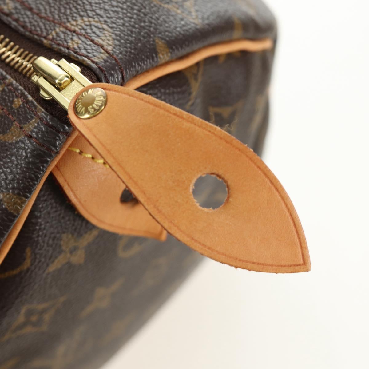 LOUIS VUITTON Monogram Speedy 35 Hand Bag M41524 LV Auth am12023V