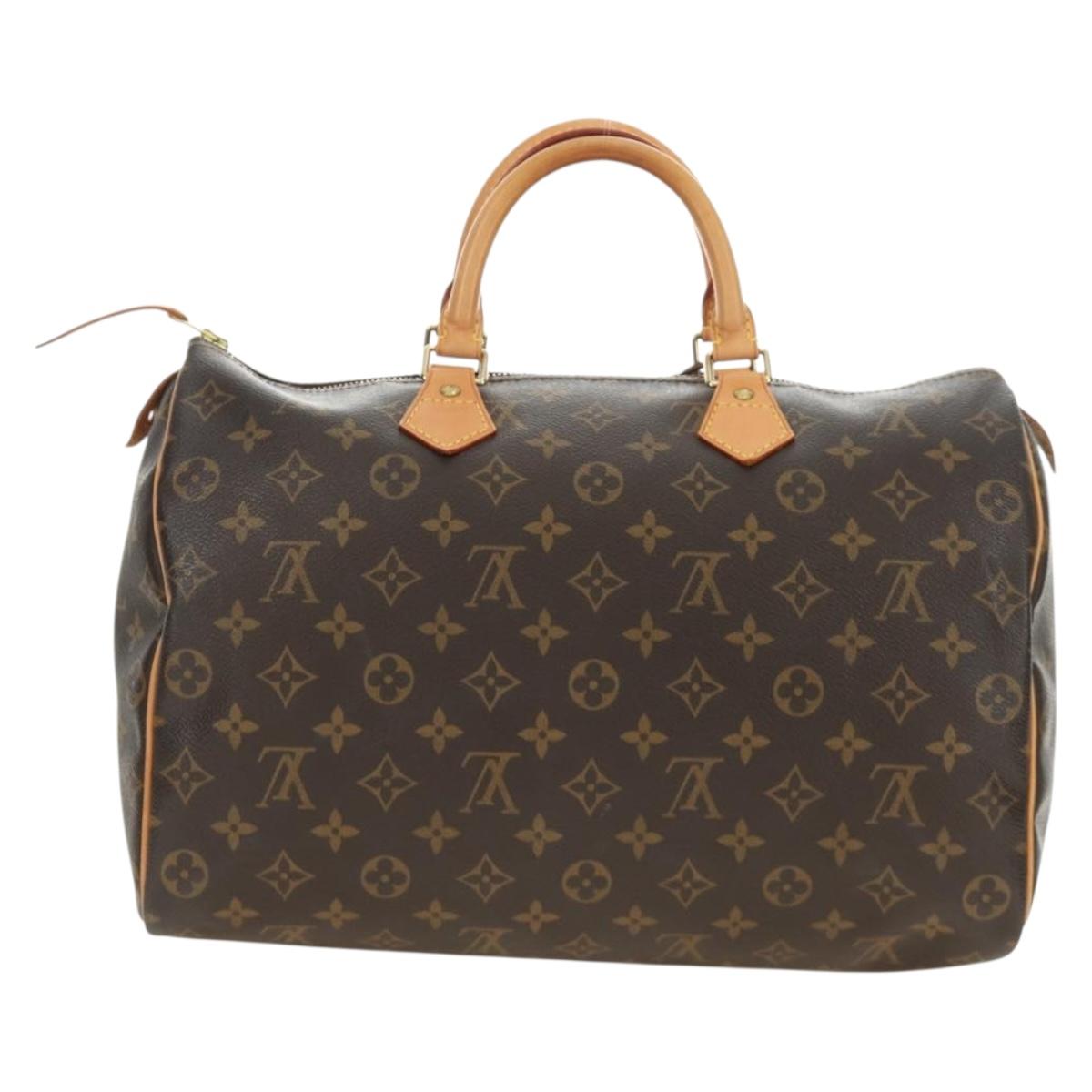 LOUIS VUITTON Monogram Speedy 35 Hand Bag M41524 LV Auth am12023V