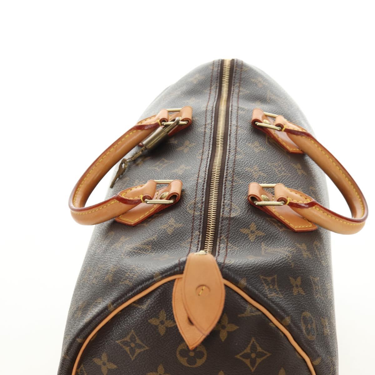 LOUIS VUITTON Monogram Speedy 35 Hand Bag M41524 LV Auth am12023V