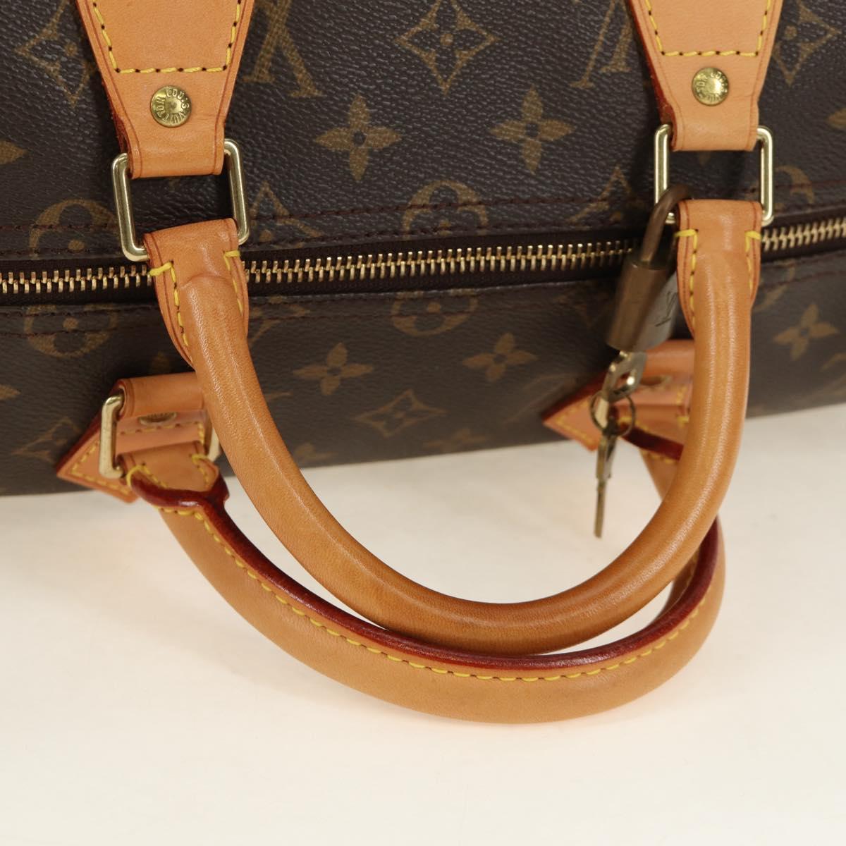 LOUIS VUITTON Monogram Speedy 35 Hand Bag M41524 LV Auth am12023V