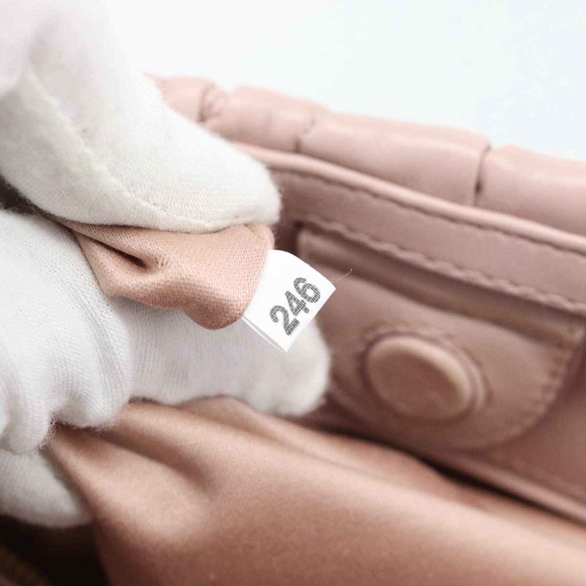 Miu Miu Hand Bag Leather 2way Pink Gold 5BG061 Auth am12025V