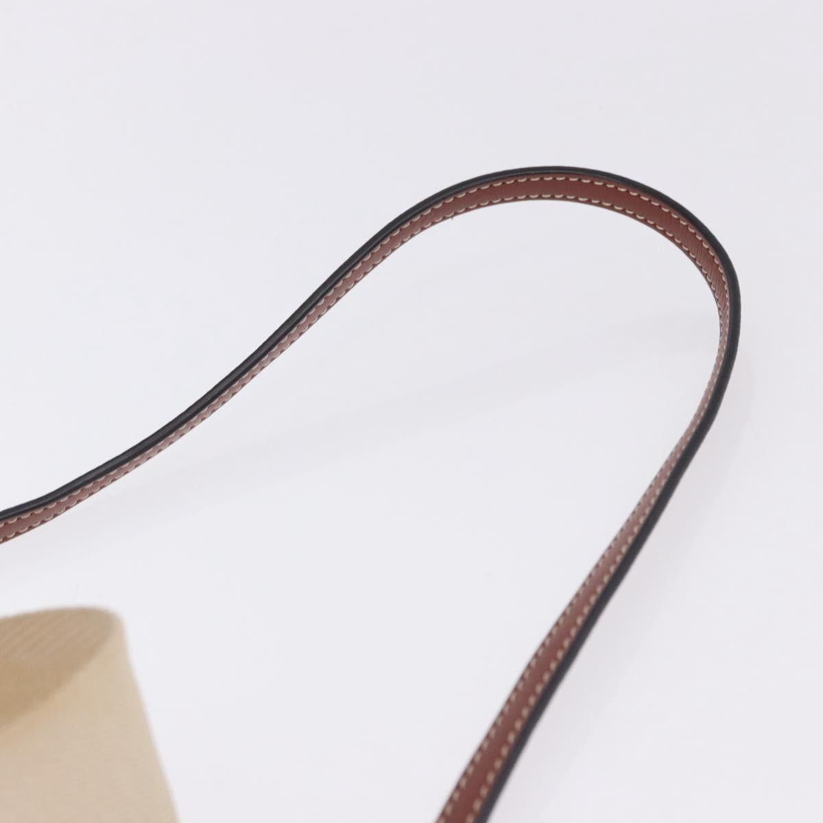 Chloe Woody Small Basket Shoulder Bag Raffia Beige Auth am12028V