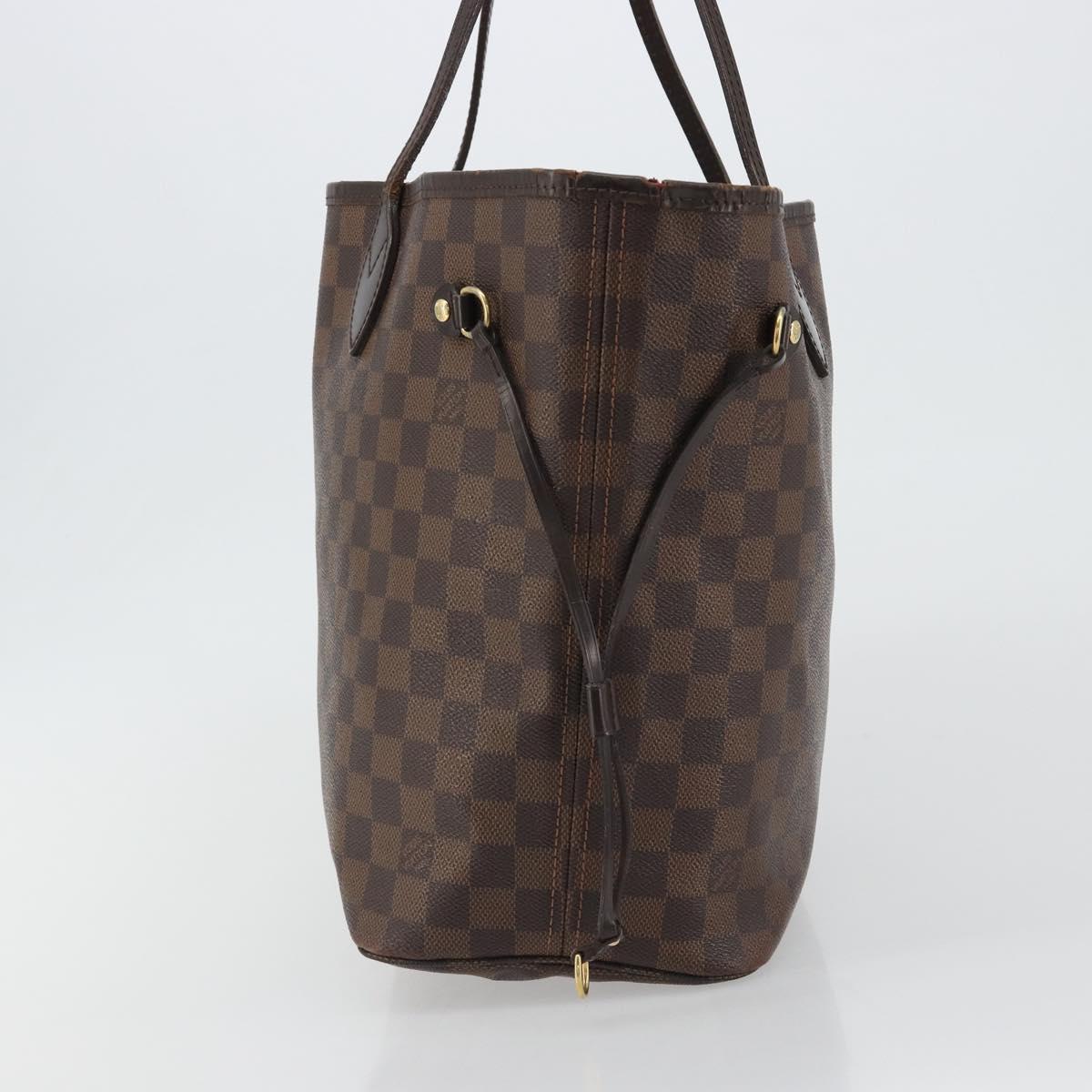 LOUIS VUITTON Damier Ebene Neverfull MM Tote Bag N51105 LV Auth am12029