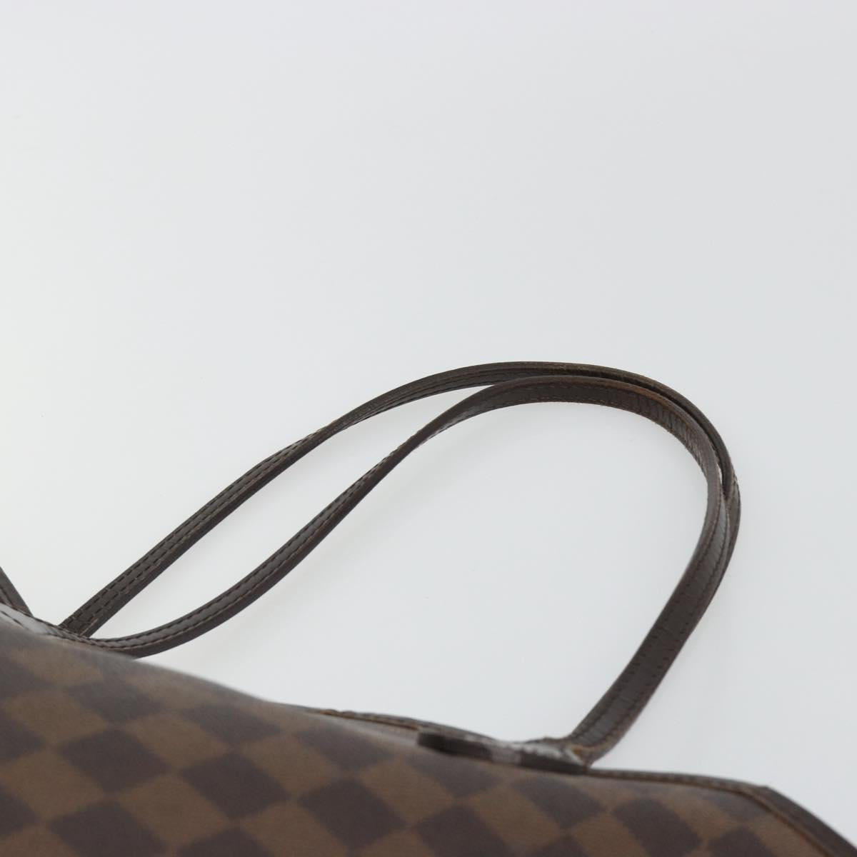 LOUIS VUITTON Damier Ebene Neverfull MM Tote Bag N51105 LV Auth am12029
