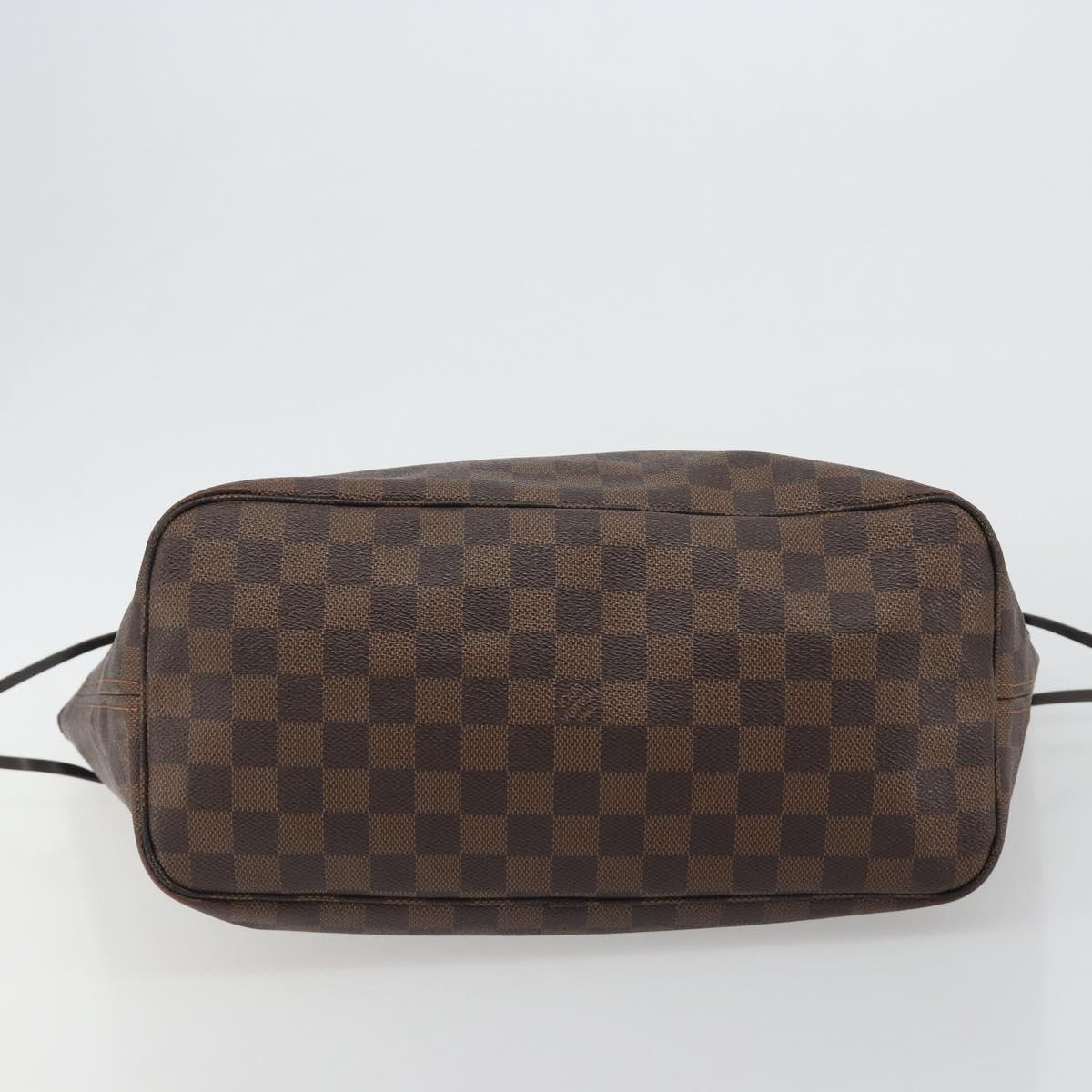 LOUIS VUITTON Damier Ebene Neverfull MM Tote Bag N51105 LV Auth am12029