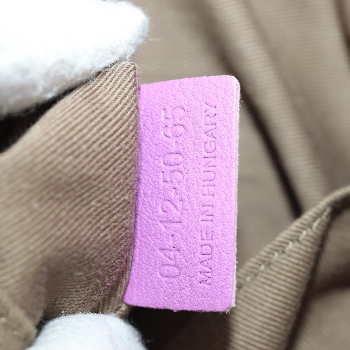Chloe Elsie Hand Bag Leather 2way Purple Gold Auth am12030V