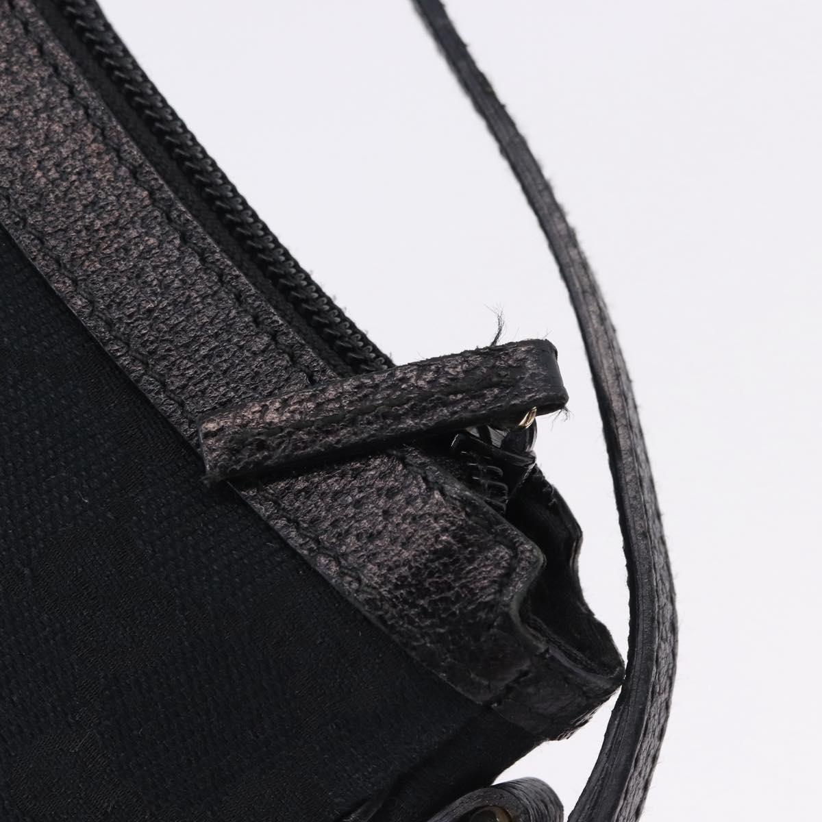 GUCCI GG Canvas Accessory Pouch Black 154432 Auth am12031V