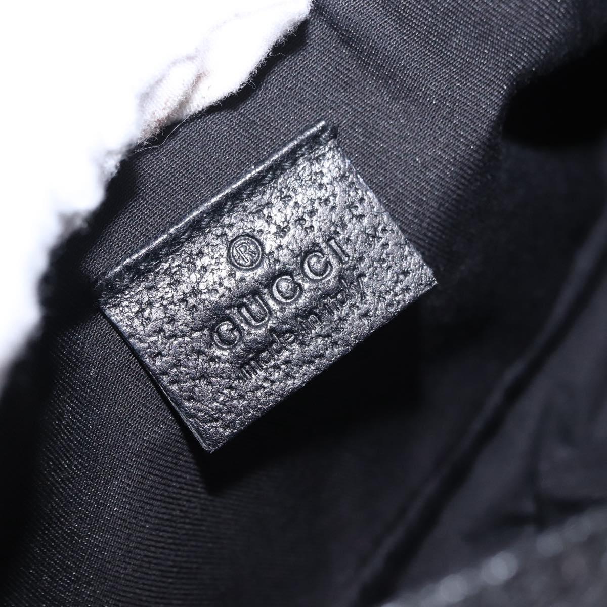 GUCCI GG Canvas Accessory Pouch Black 154432 Auth am12031V
