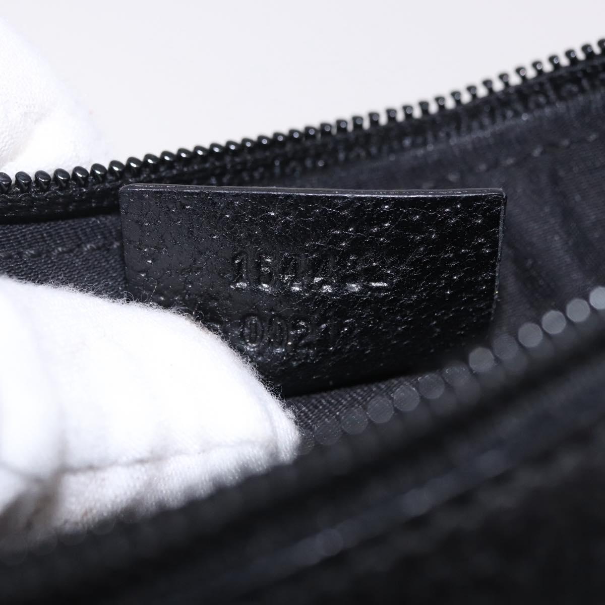 GUCCI GG Canvas Accessory Pouch Black 154432 Auth am12031V