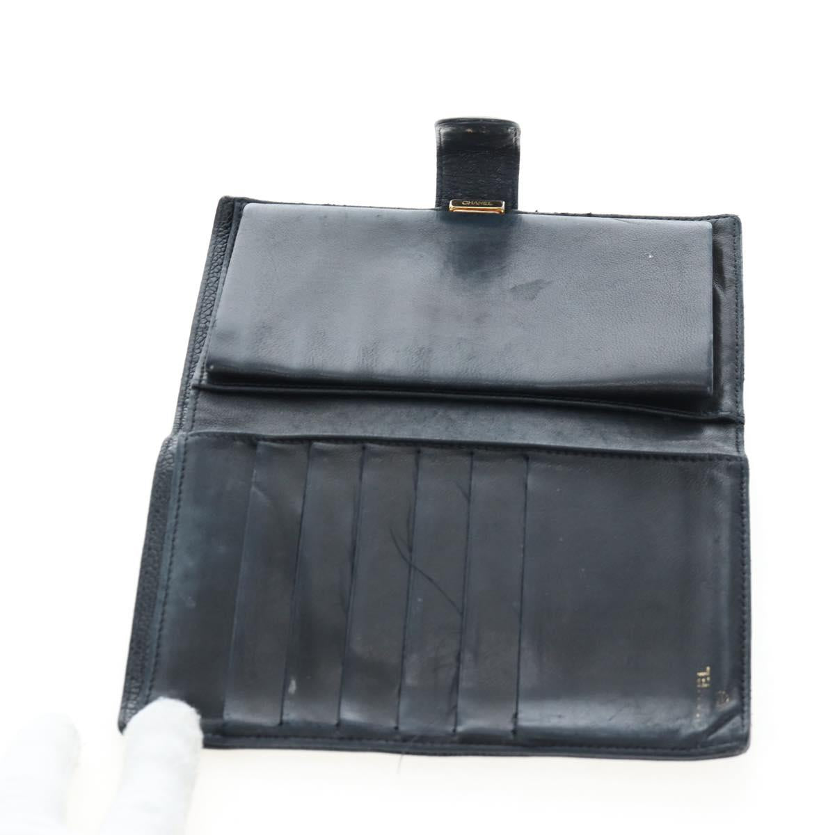 Jimmy Choo Fendi Gucci Chanel Wallet Leather Canvas 5 Set Black Auth am12041
