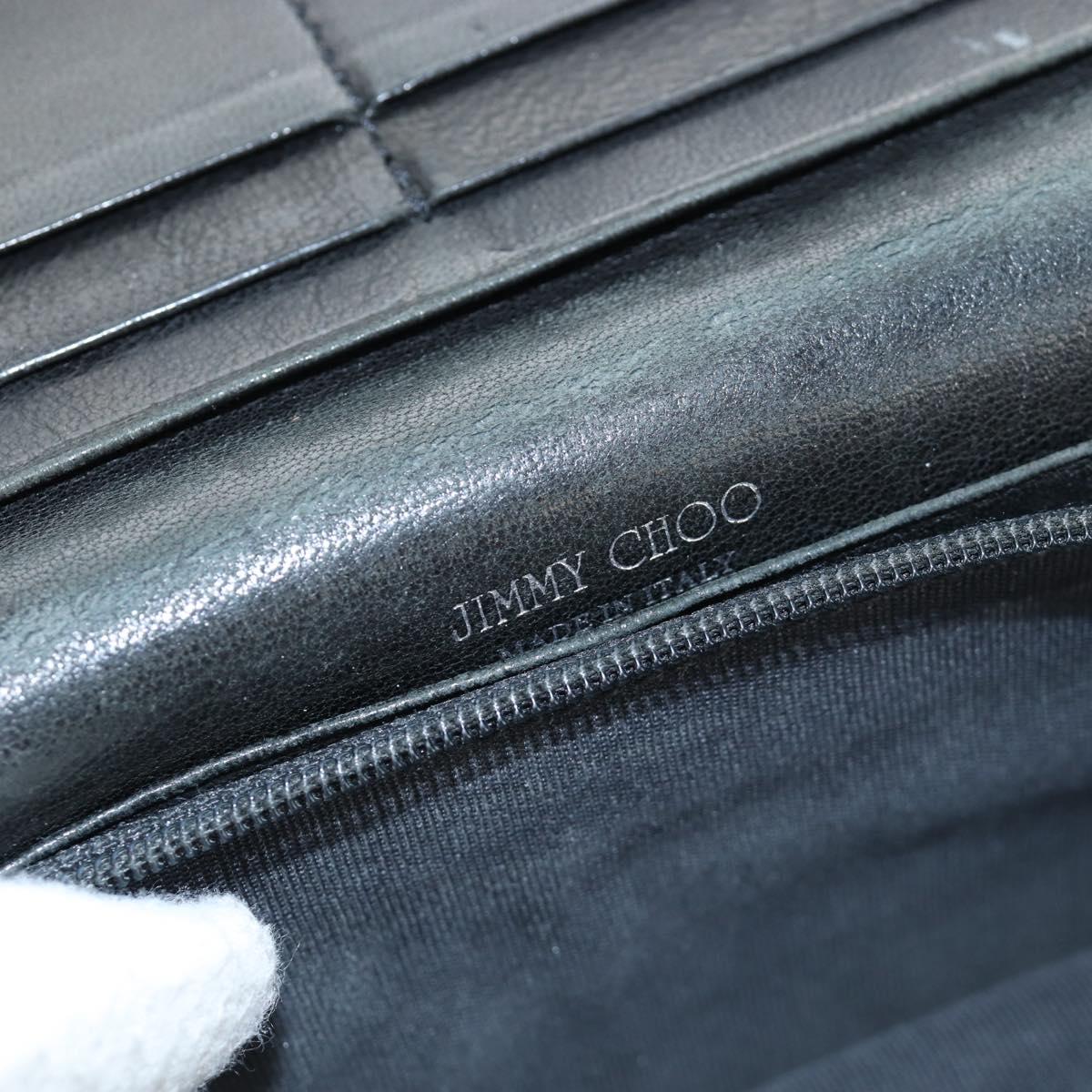 Jimmy Choo Fendi Gucci Chanel Wallet Leather Canvas 5 Set Black Auth am12041
