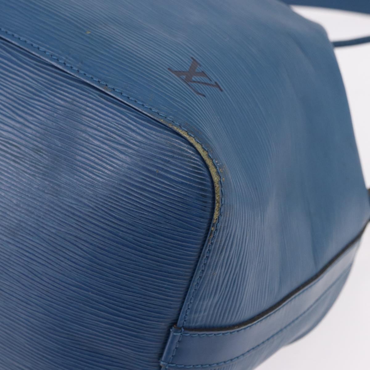 LOUIS VUITTON Epi Petit Noe Shoulder Bag Blue M44105 LV Auth am12049