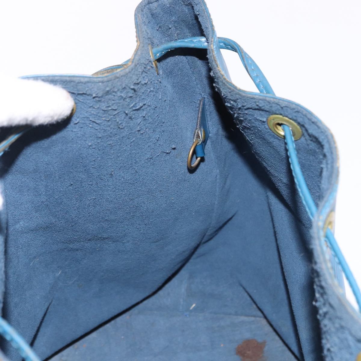 LOUIS VUITTON Epi Petit Noe Shoulder Bag Blue M44105 LV Auth am12049