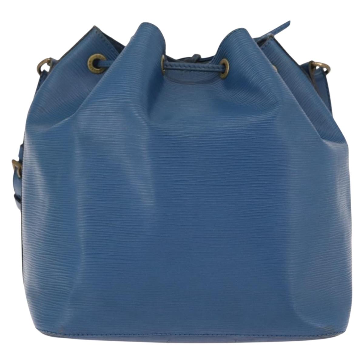 LOUIS VUITTON Epi Petit Noe Shoulder Bag Blue M44105 LV Auth am12049
