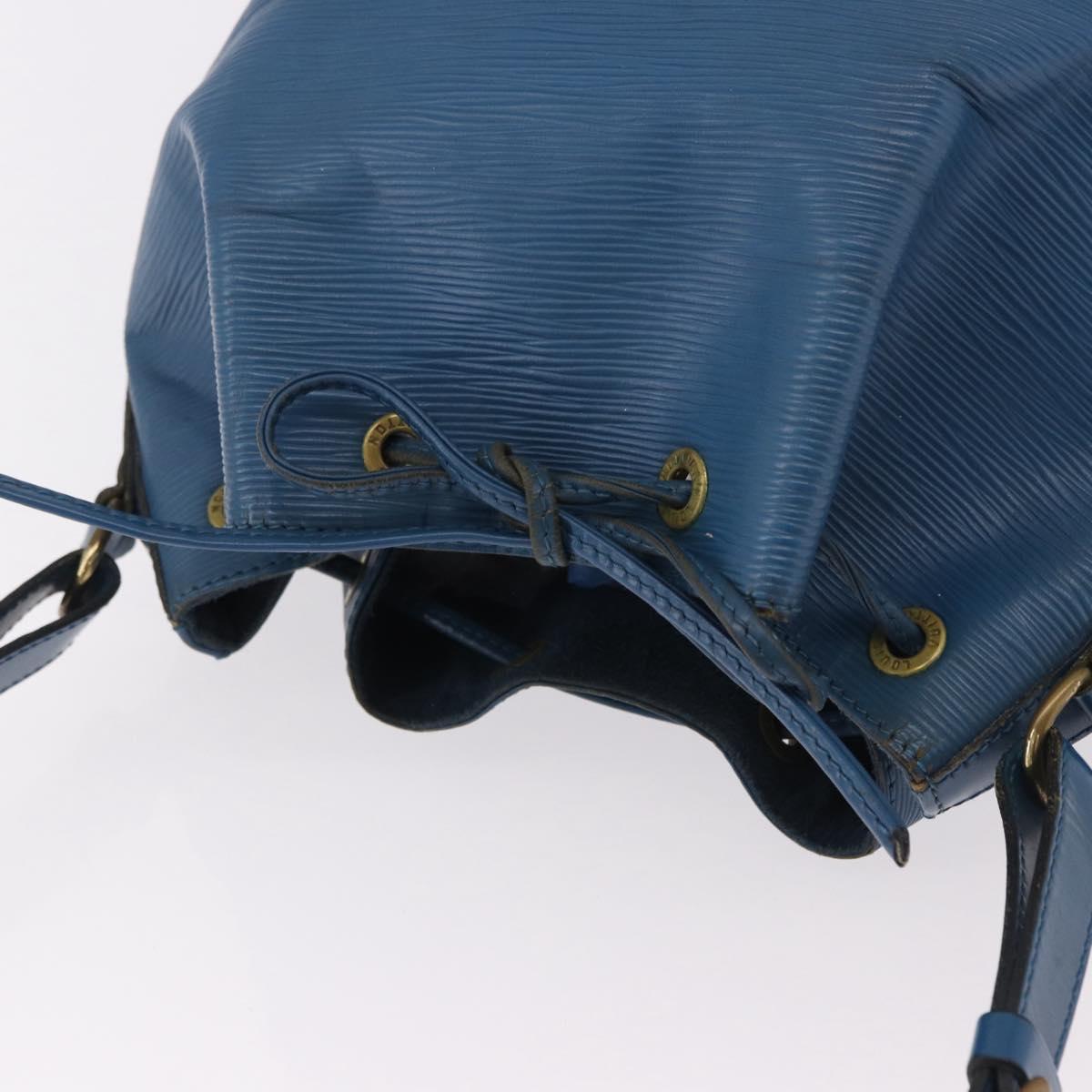 LOUIS VUITTON Epi Petit Noe Shoulder Bag Blue M44105 LV Auth am12049