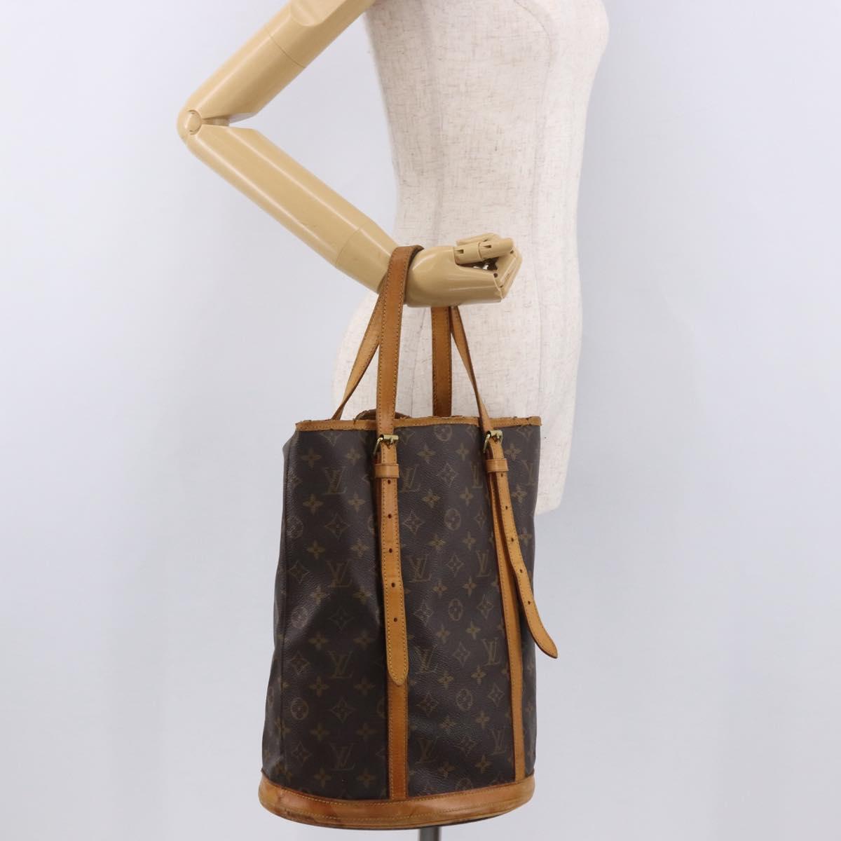 LOUIS VUITTON Monogram Bucket GM Shoulder Bag M42236 LV Auth am12051