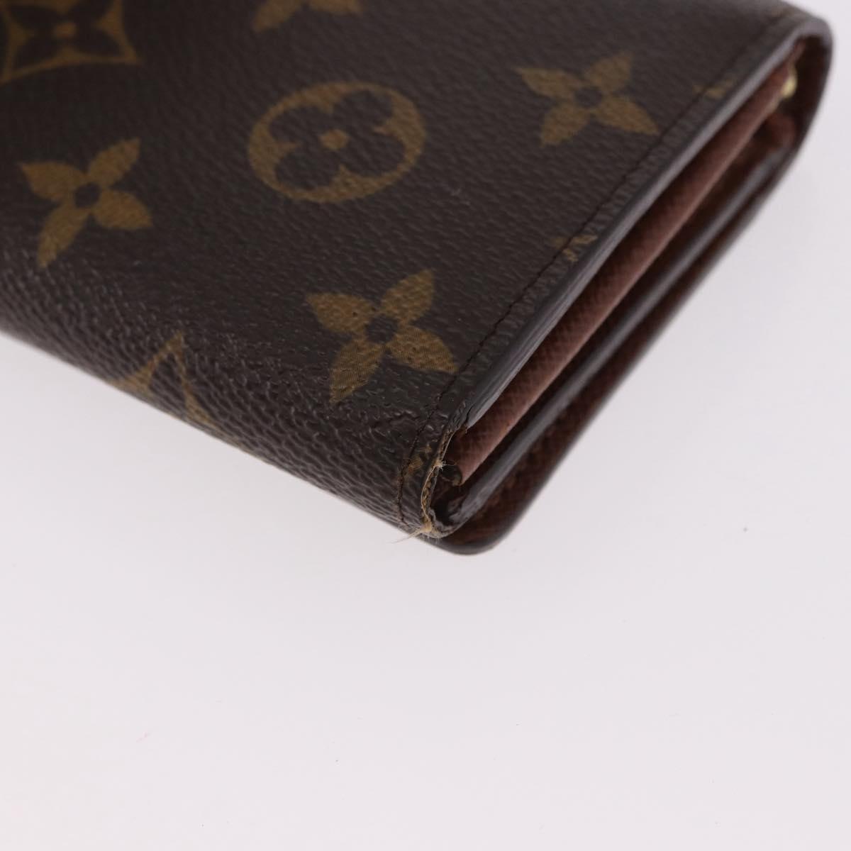 LOUIS VUITTON Monogram Porte Monnaie Billets Tresor Wallet M61730 Auth am12054V