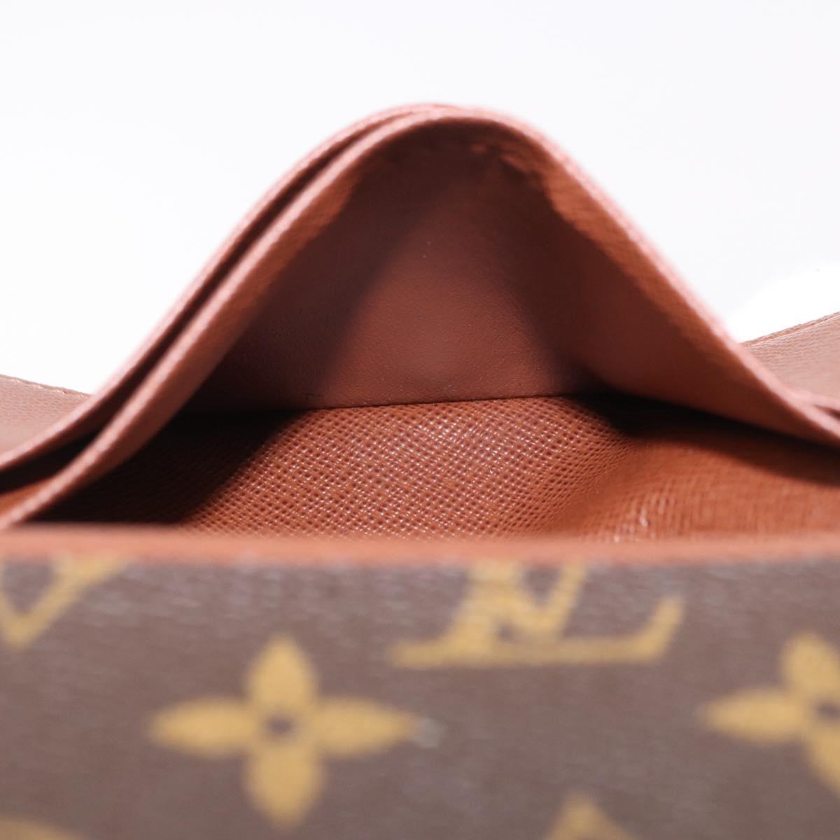 LOUIS VUITTON Monogram Porte Monnaie Billets Tresor Wallet M61730 Auth am12054V