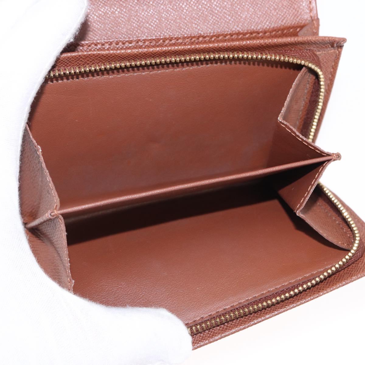LOUIS VUITTON Monogram Porte Monnaie Billets Tresor Wallet M61730 Auth am12054V