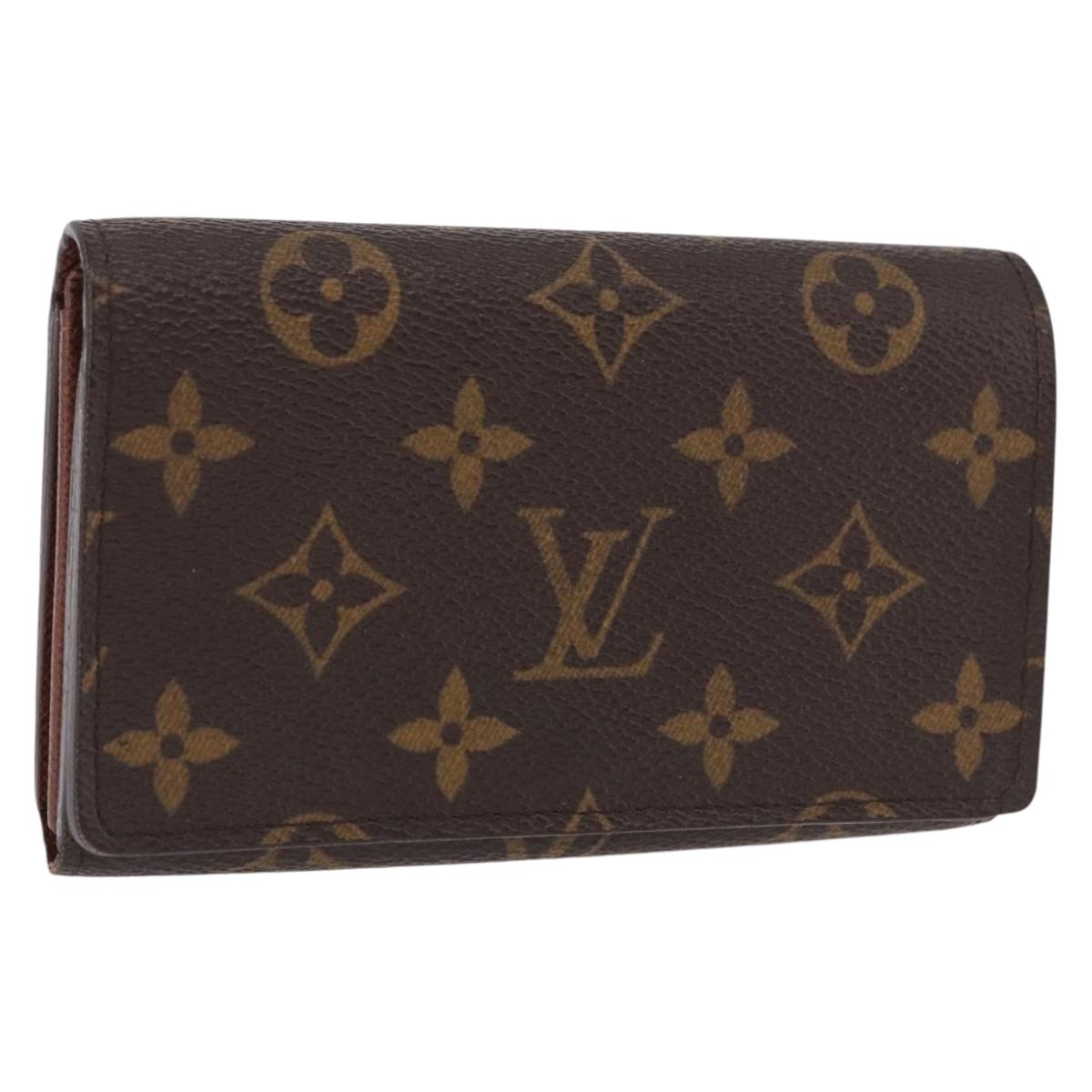 LOUIS VUITTON Monogram Porte Monnaie Billets Tresor Wallet M61730 Auth am12054V