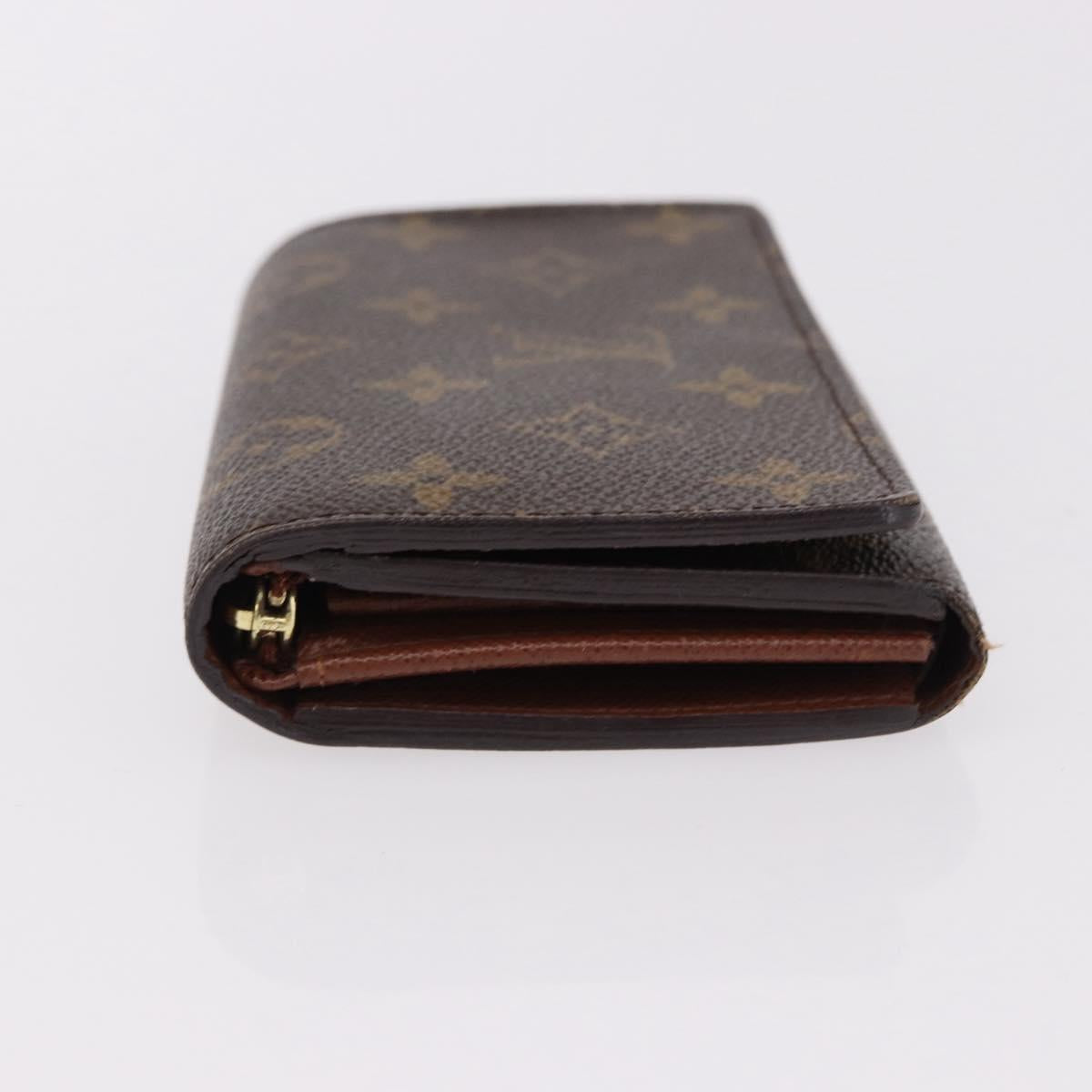 LOUIS VUITTON Monogram Porte Monnaie Billets Tresor Wallet M61730 Auth am12054V