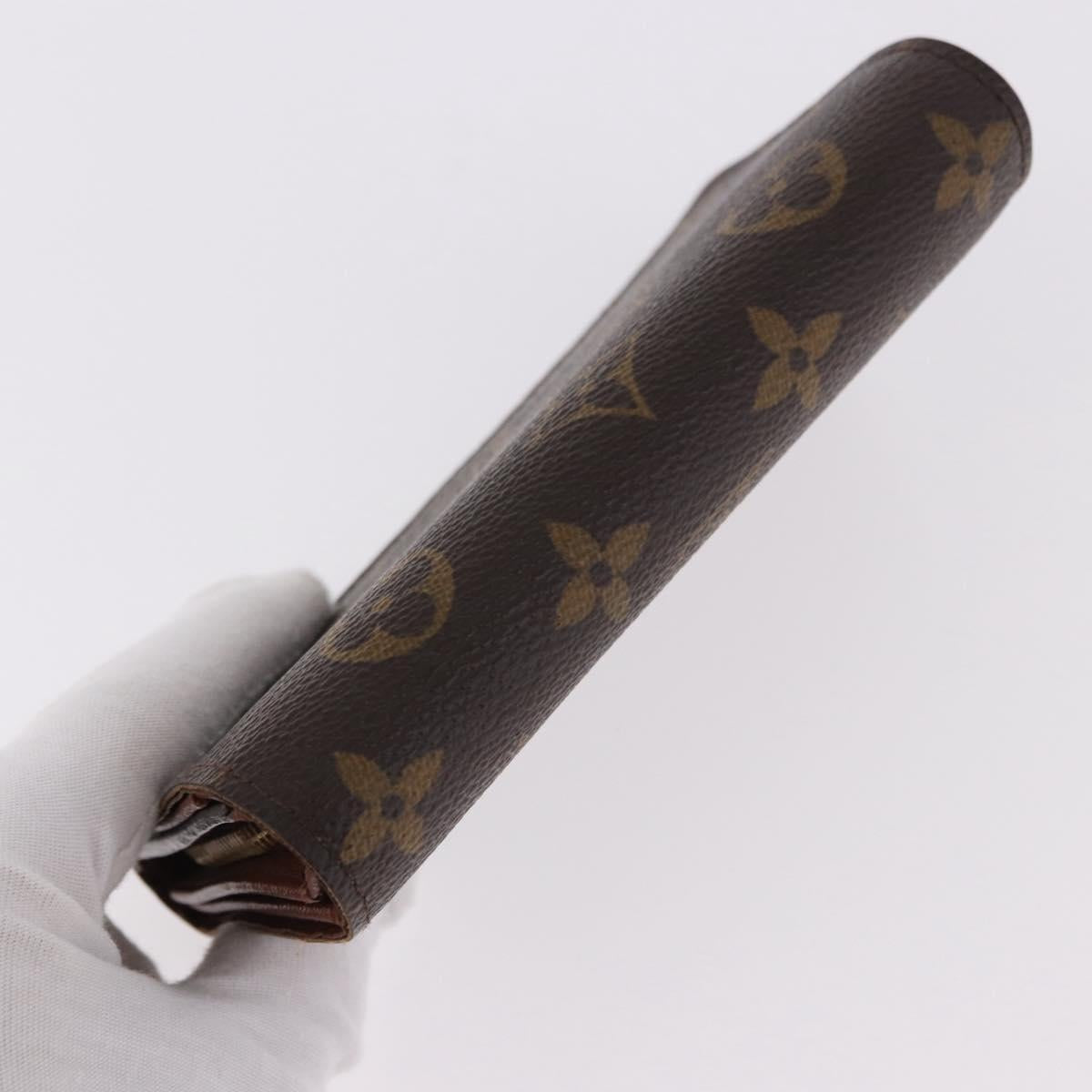 LOUIS VUITTON Monogram Porte Monnaie Billets Tresor Wallet M61730 Auth am12054V