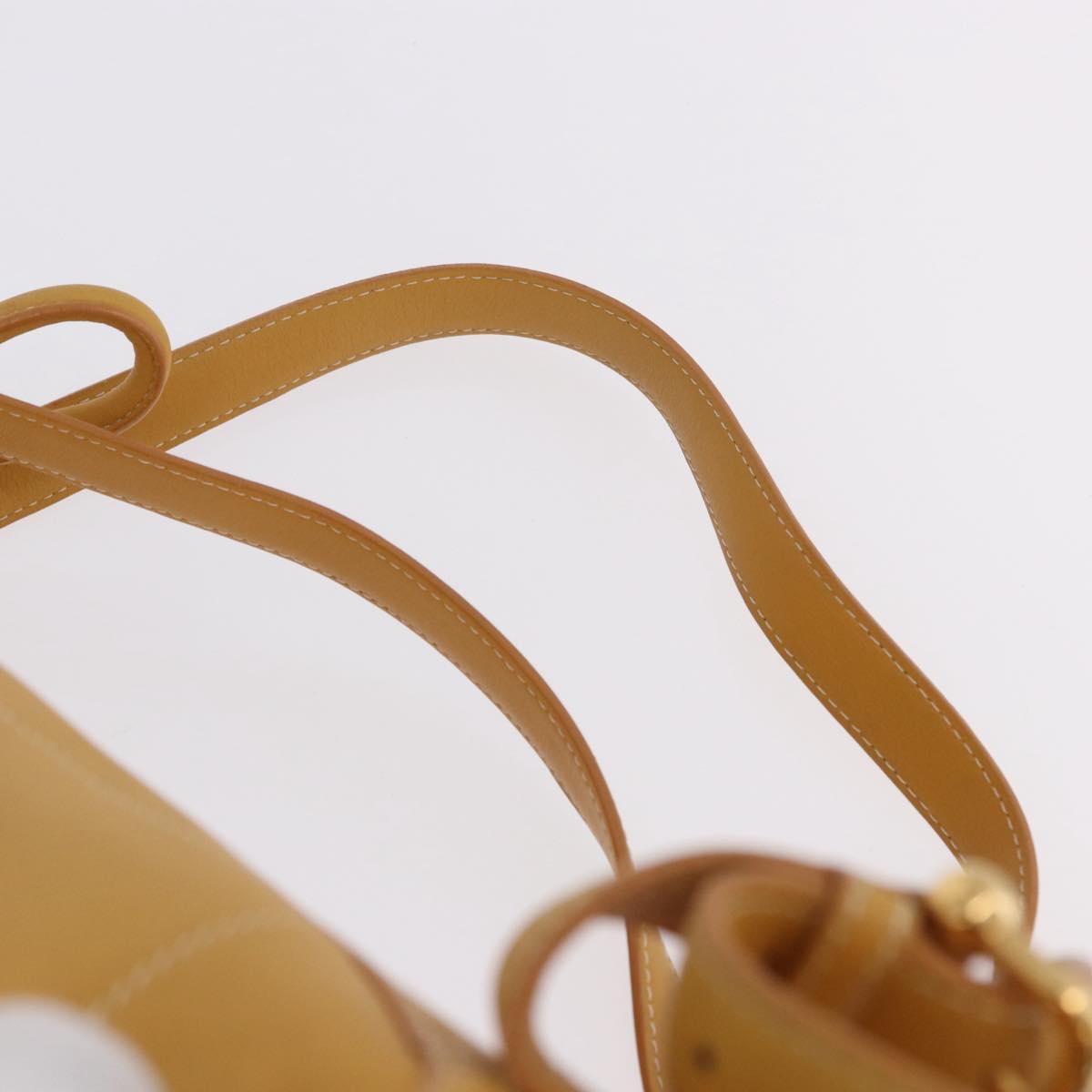 LOEWE Anton Backpack Leather Yellow Gold Auth am12060A