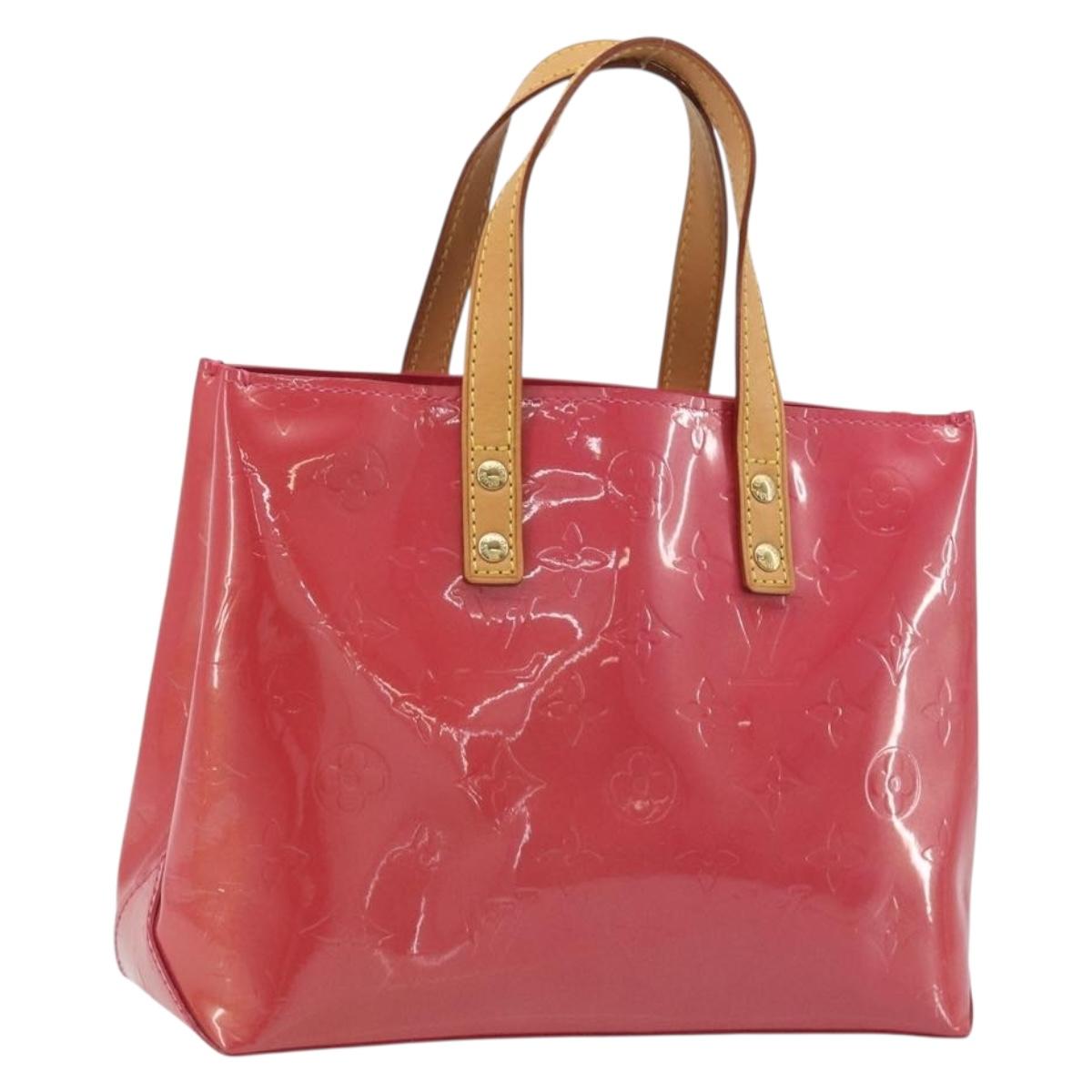 LOUIS VUITTON Monogram Vernis Reade PM Bag Fuchsia Pink M91221 LV Auth am12061V