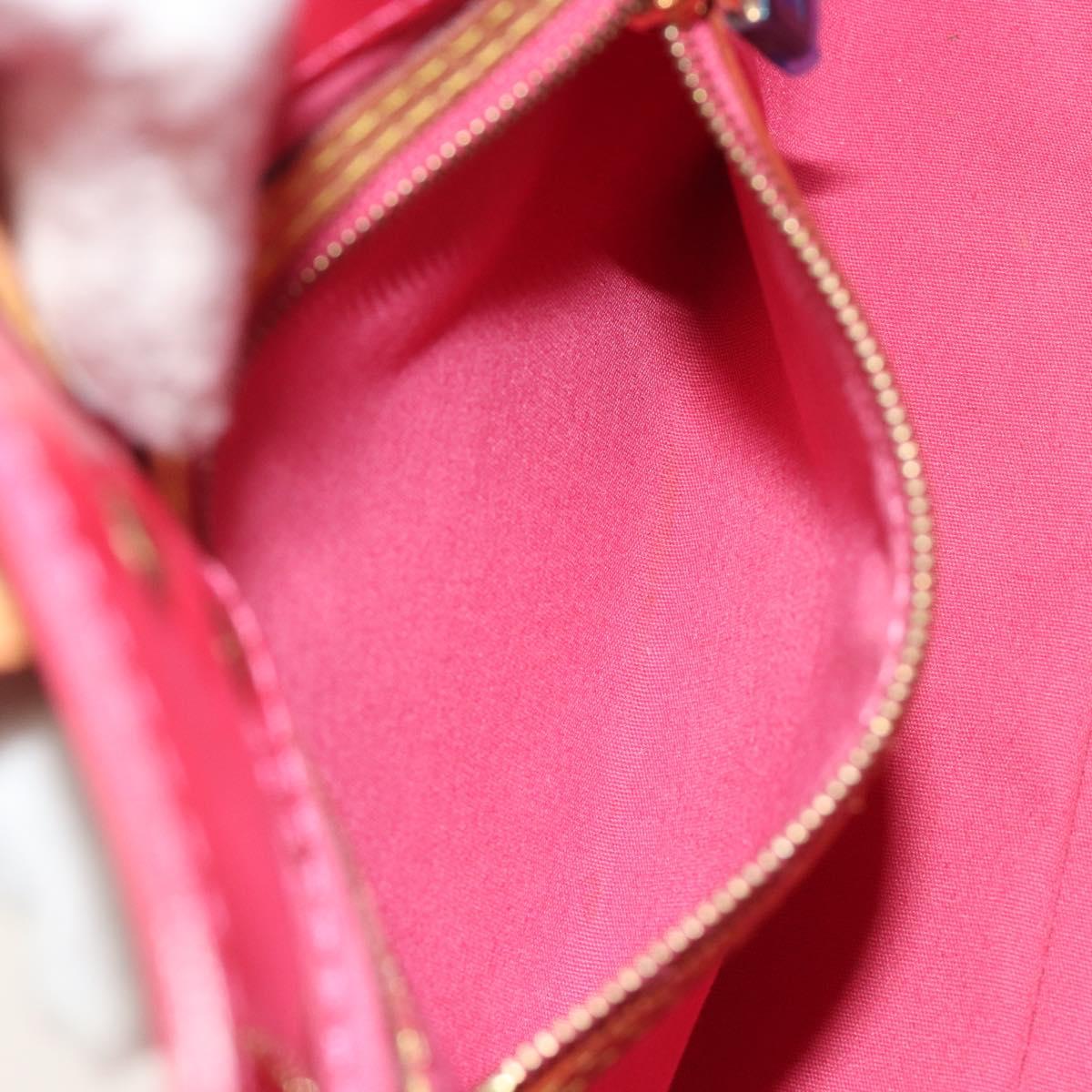 LOUIS VUITTON Monogram Vernis Reade PM Bag Fuchsia Pink M91221 LV Auth am12061V
