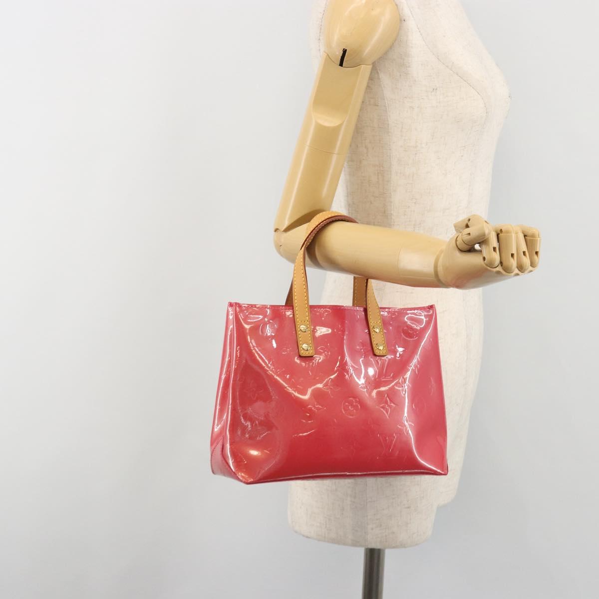 LOUIS VUITTON Monogram Vernis Reade PM Bag Fuchsia Pink M91221 LV Auth am12061V