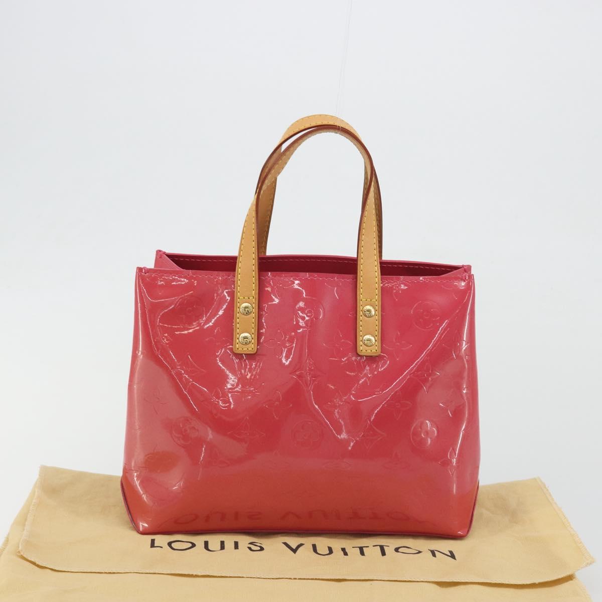 LOUIS VUITTON Monogram Vernis Reade PM Bag Fuchsia Pink M91221 LV Auth am12061V