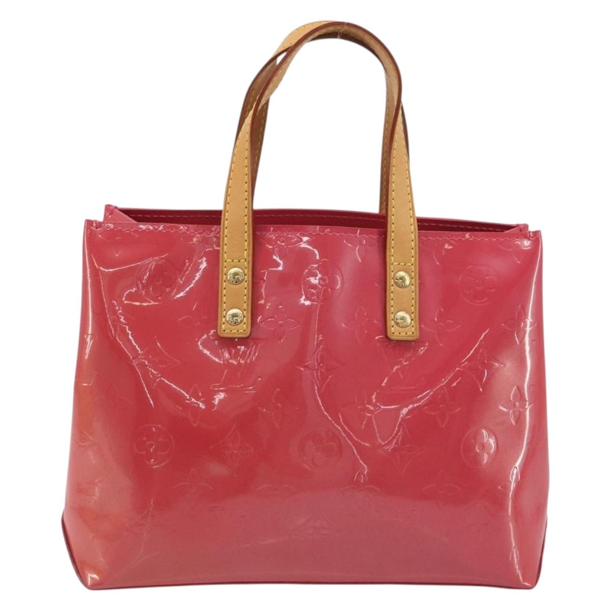 LOUIS VUITTON Monogram Vernis Reade PM Bag Fuchsia Pink M91221 LV Auth am12061V