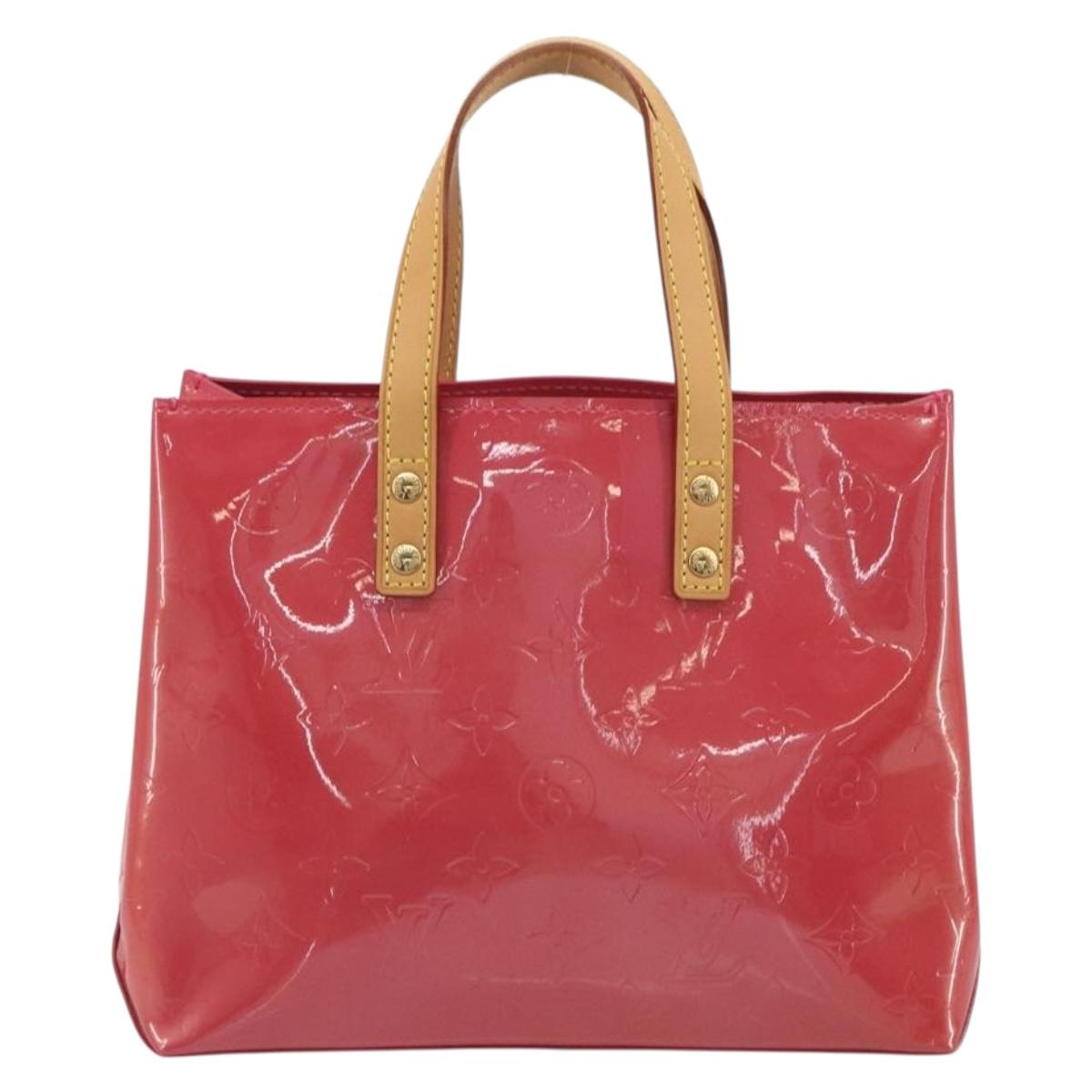LOUIS VUITTON Monogram Vernis Reade PM Bag Fuchsia Pink M91221 LV Auth am12061V