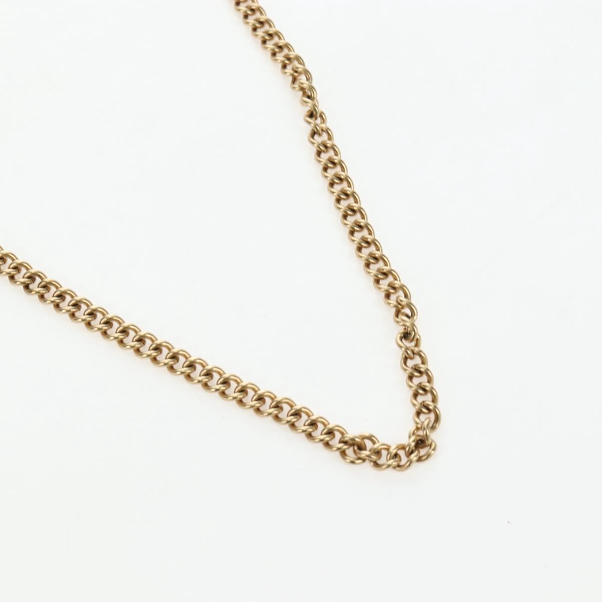 PRADA Chain Shoulder Bag Saffiano Brown Gold Auth am12070V