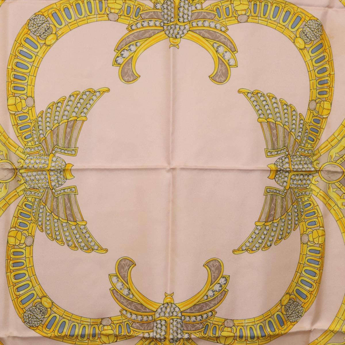 CARTIER Scarf Silk Pink Auth am12074