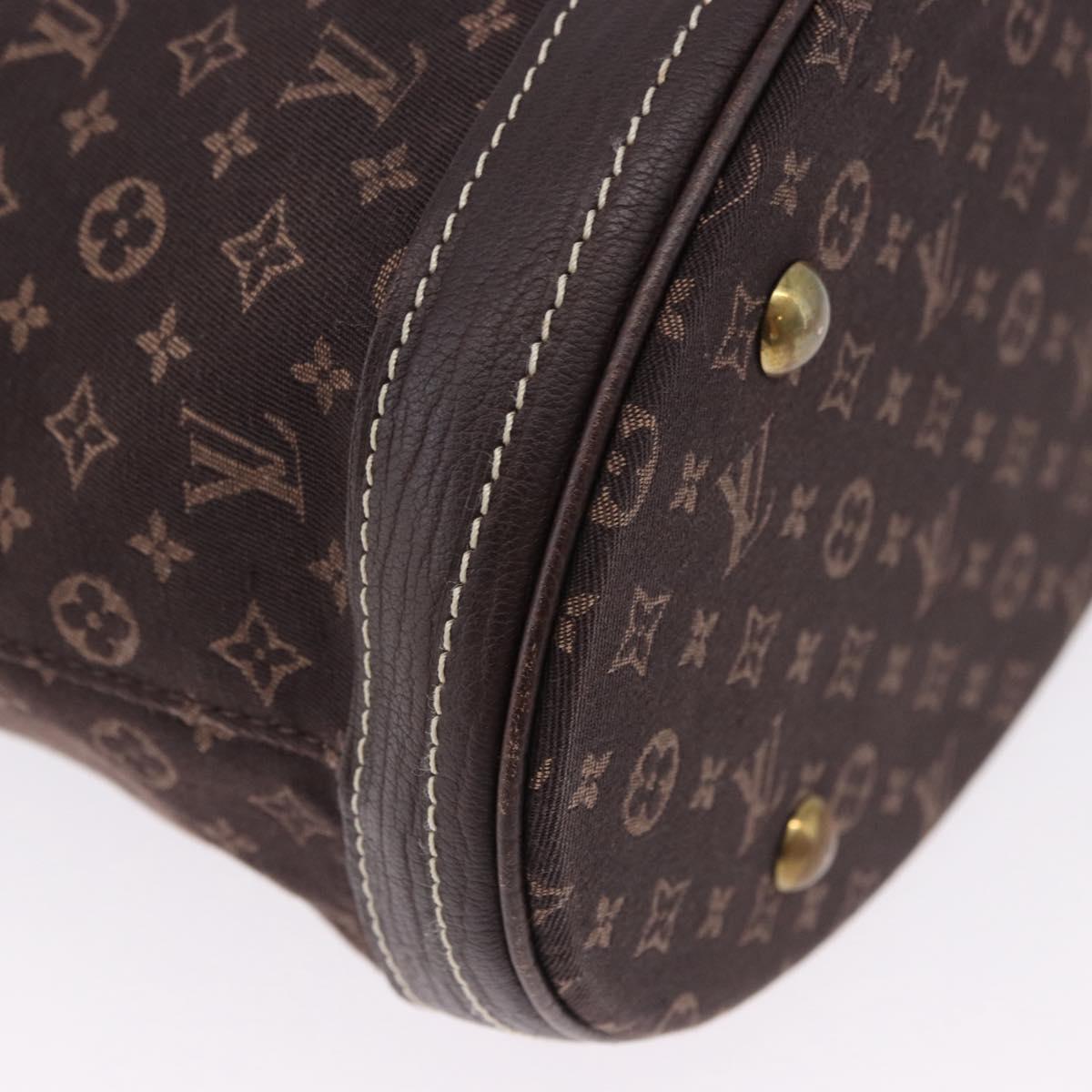 LOUIS VUITTON Monogram Mini Lin Bucket PM Bag Brown M95226 LV Auth am12082V