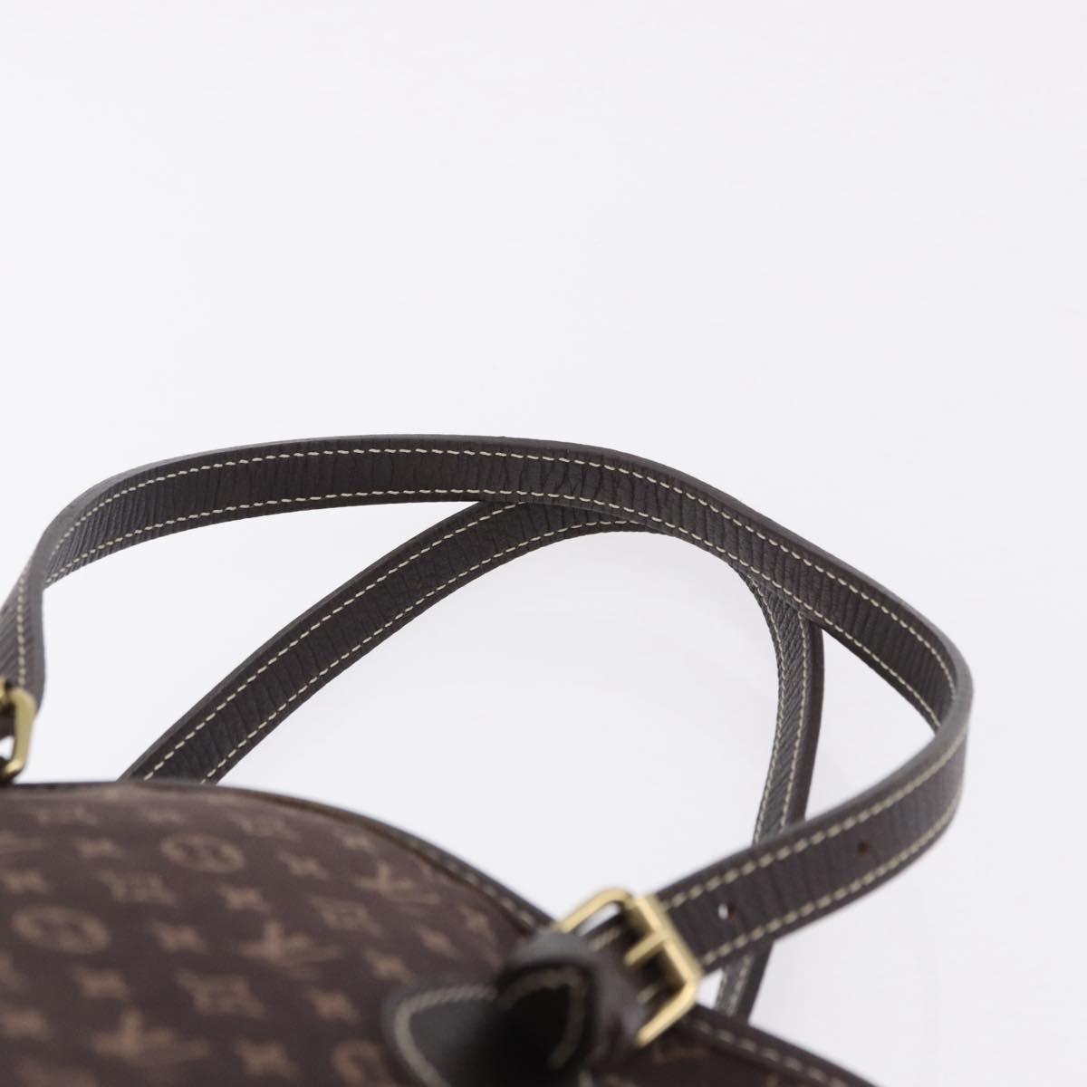 LOUIS VUITTON Monogram Mini Lin Bucket PM Bag Brown M95226 LV Auth am12082V