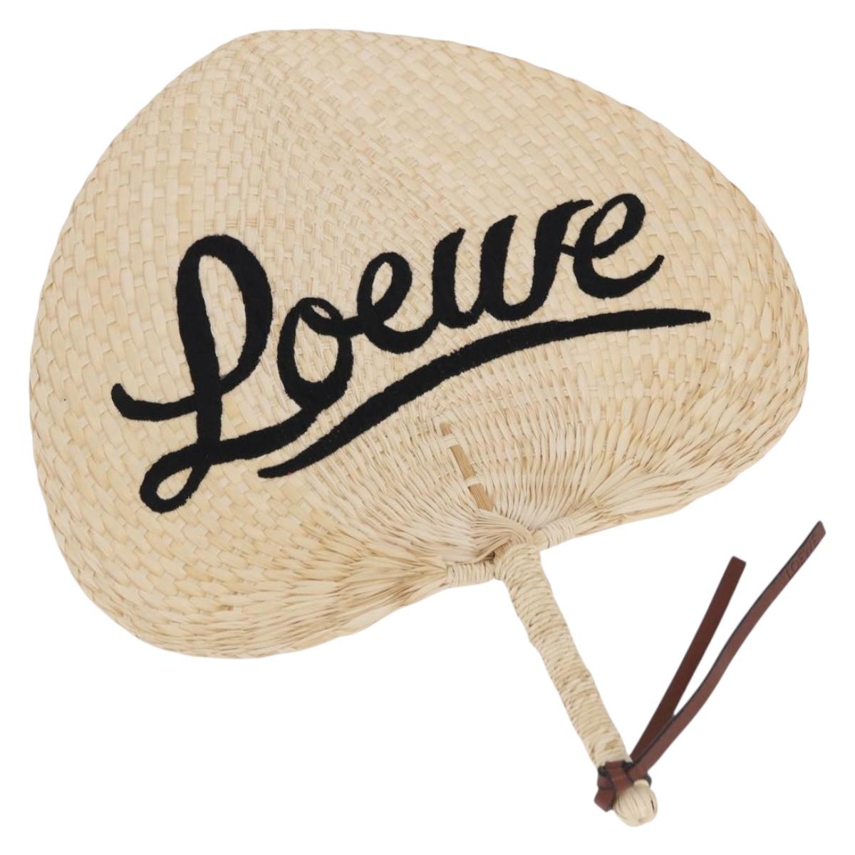 LOEWE Fan Raffia Beige Auth am12083V