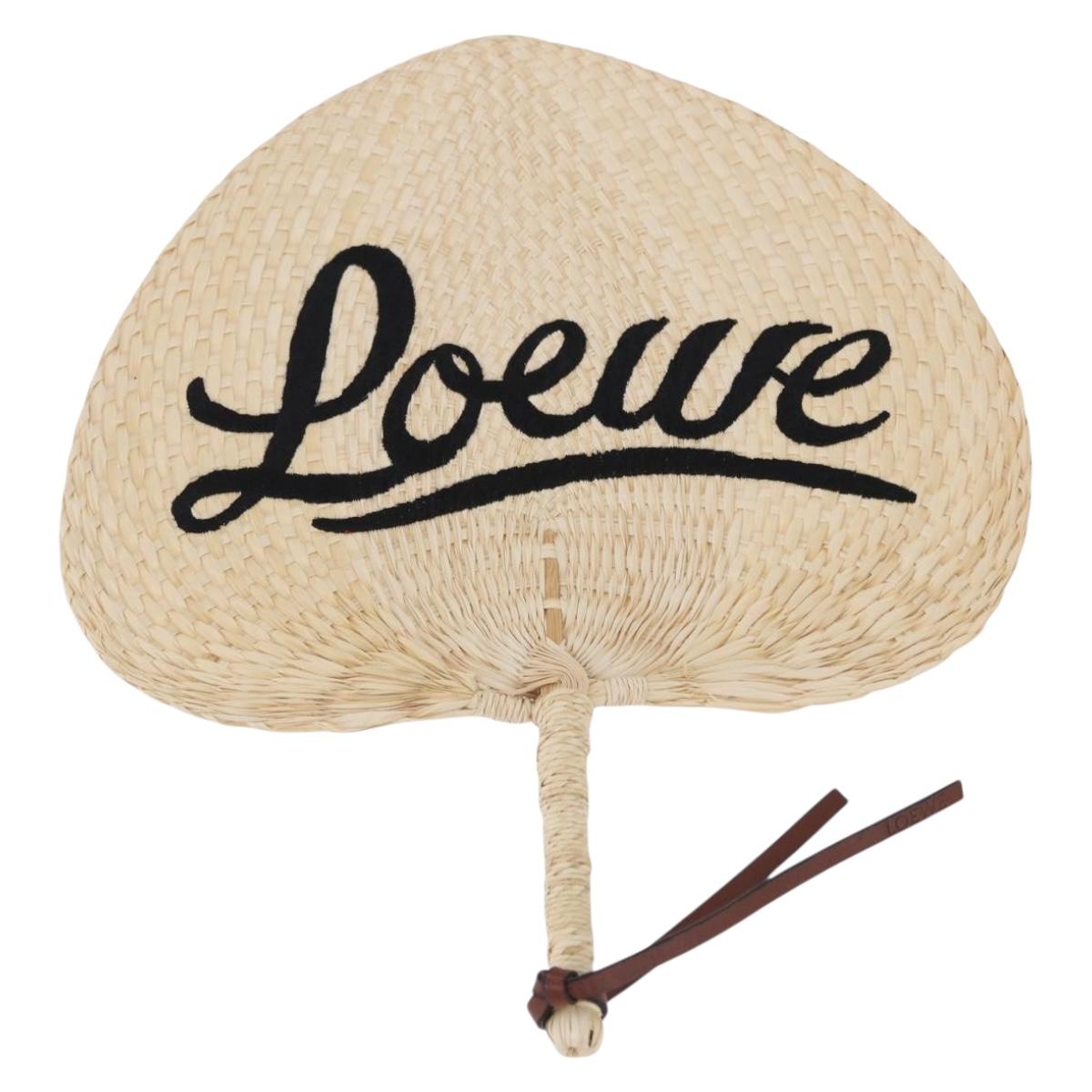 LOEWE Fan Raffia Beige Auth am12083V