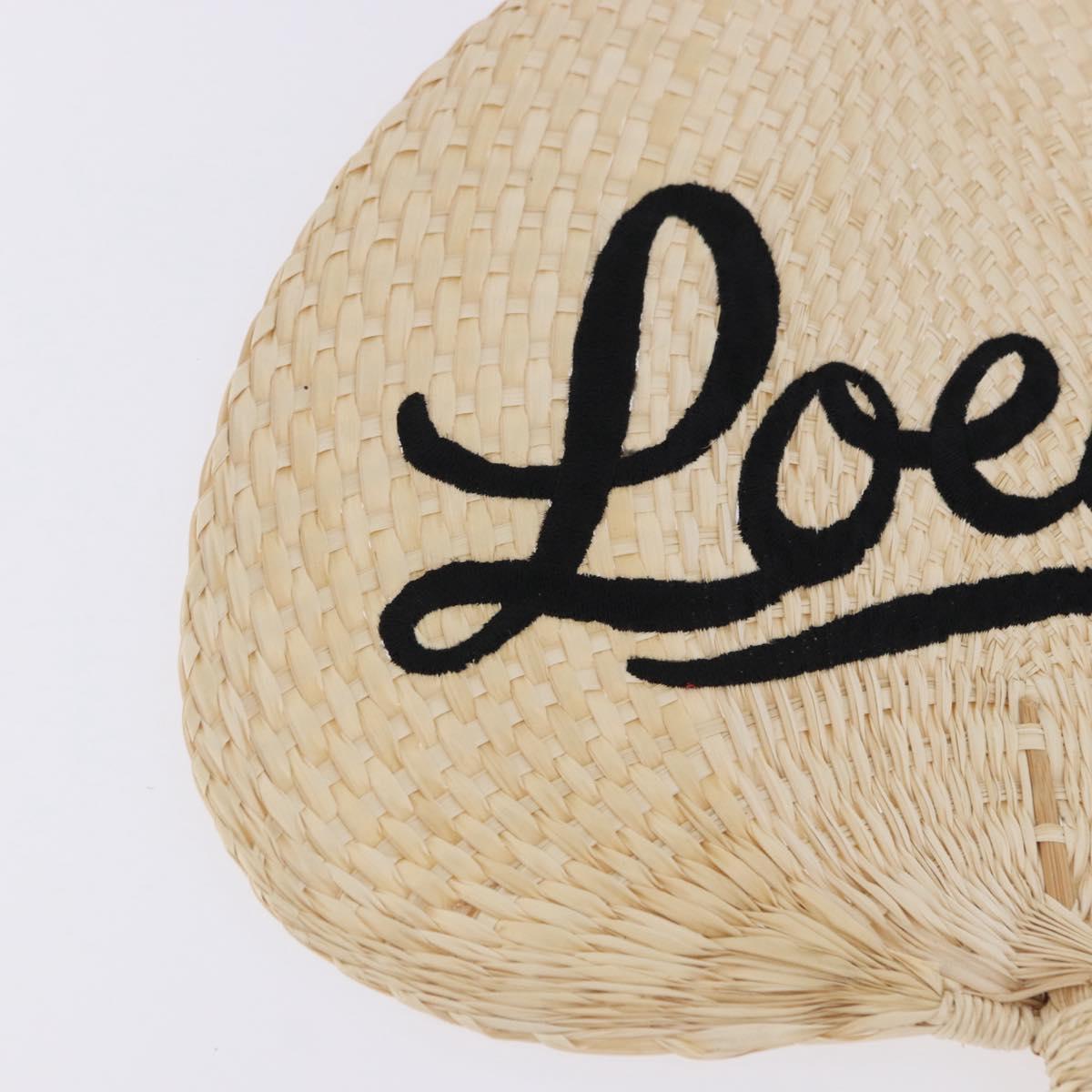 LOEWE Fan Raffia Beige Auth am12083V