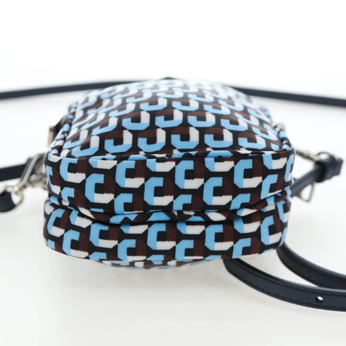 PRADA Mini Shoulder Bag Nylon Blue Silver 1N1860 Auth am12089V
