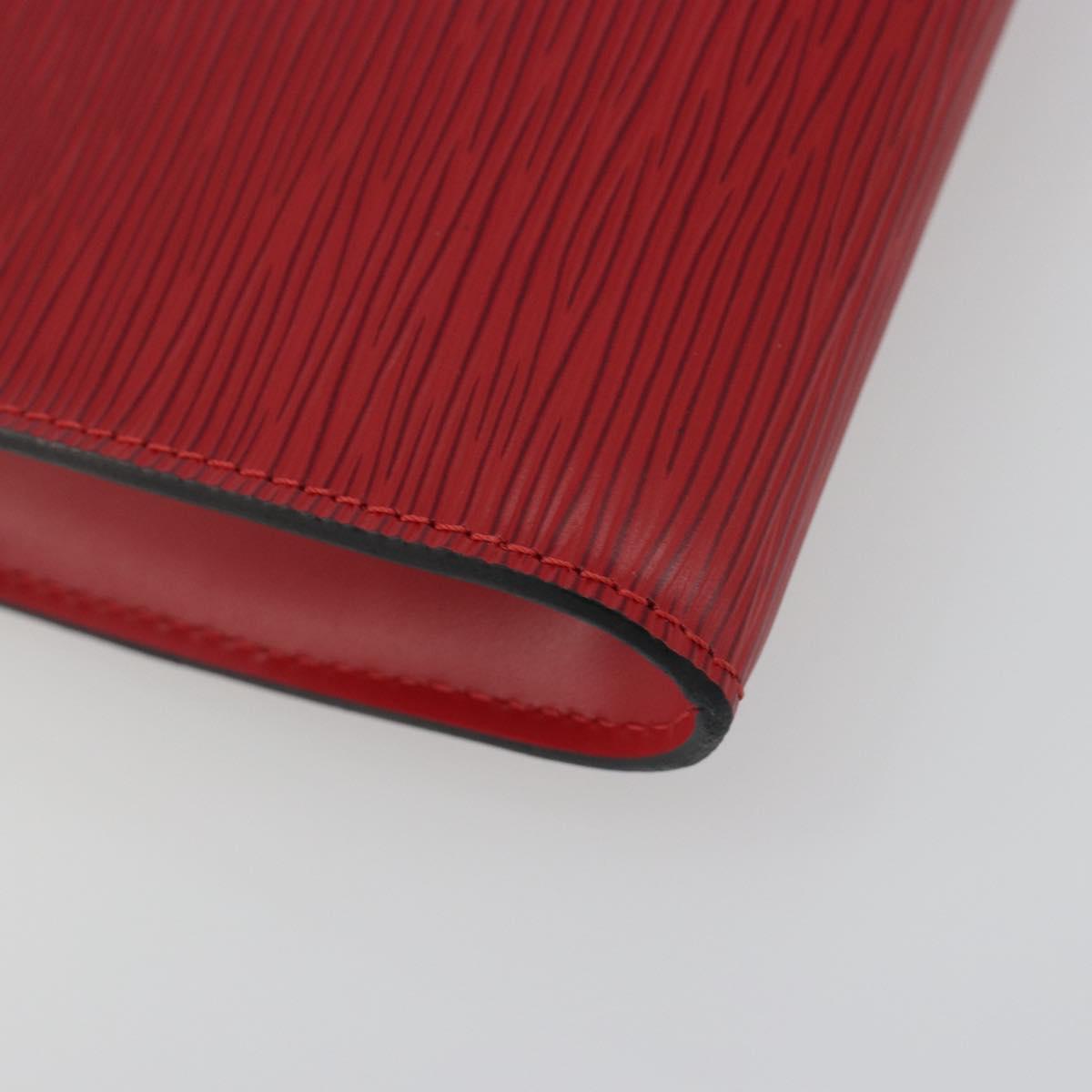 LOUIS VUITTON Epi Pochette Accessoires Pouch Red M52947 LV Auth am12093V