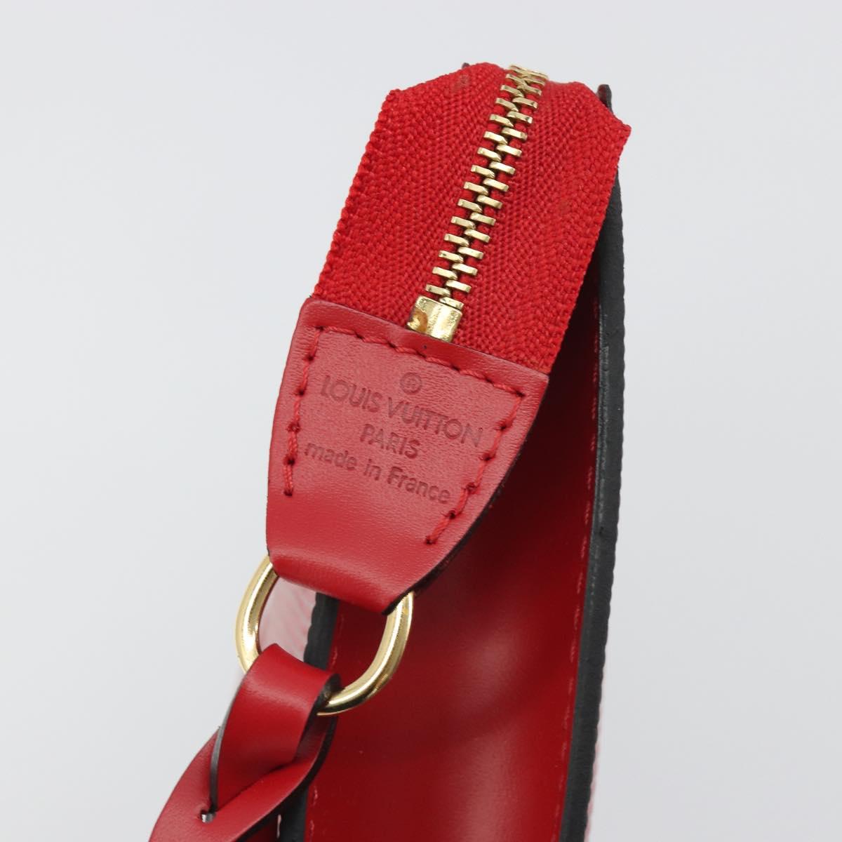 LOUIS VUITTON Epi Pochette Accessoires Pouch Red M52947 LV Auth am12093V