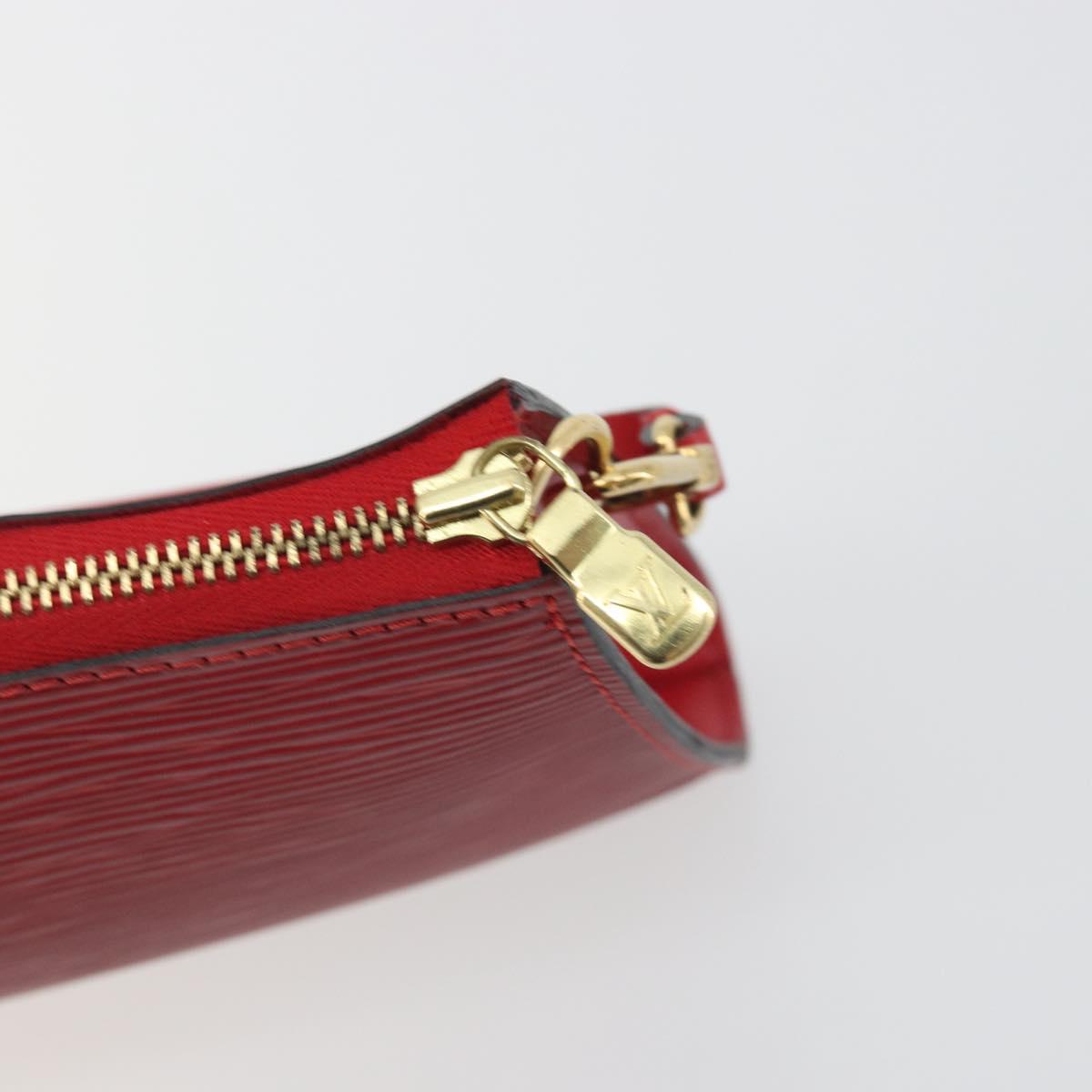 LOUIS VUITTON Epi Pochette Accessoires Pouch Red M52947 LV Auth am12093V