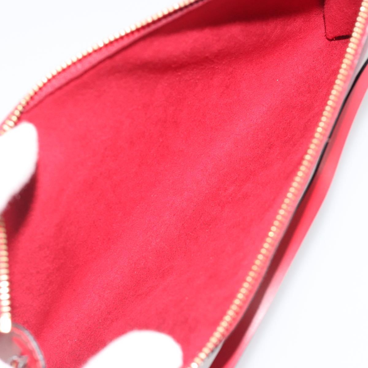 LOUIS VUITTON Epi Pochette Accessoires Pouch Red M52947 LV Auth am12093V