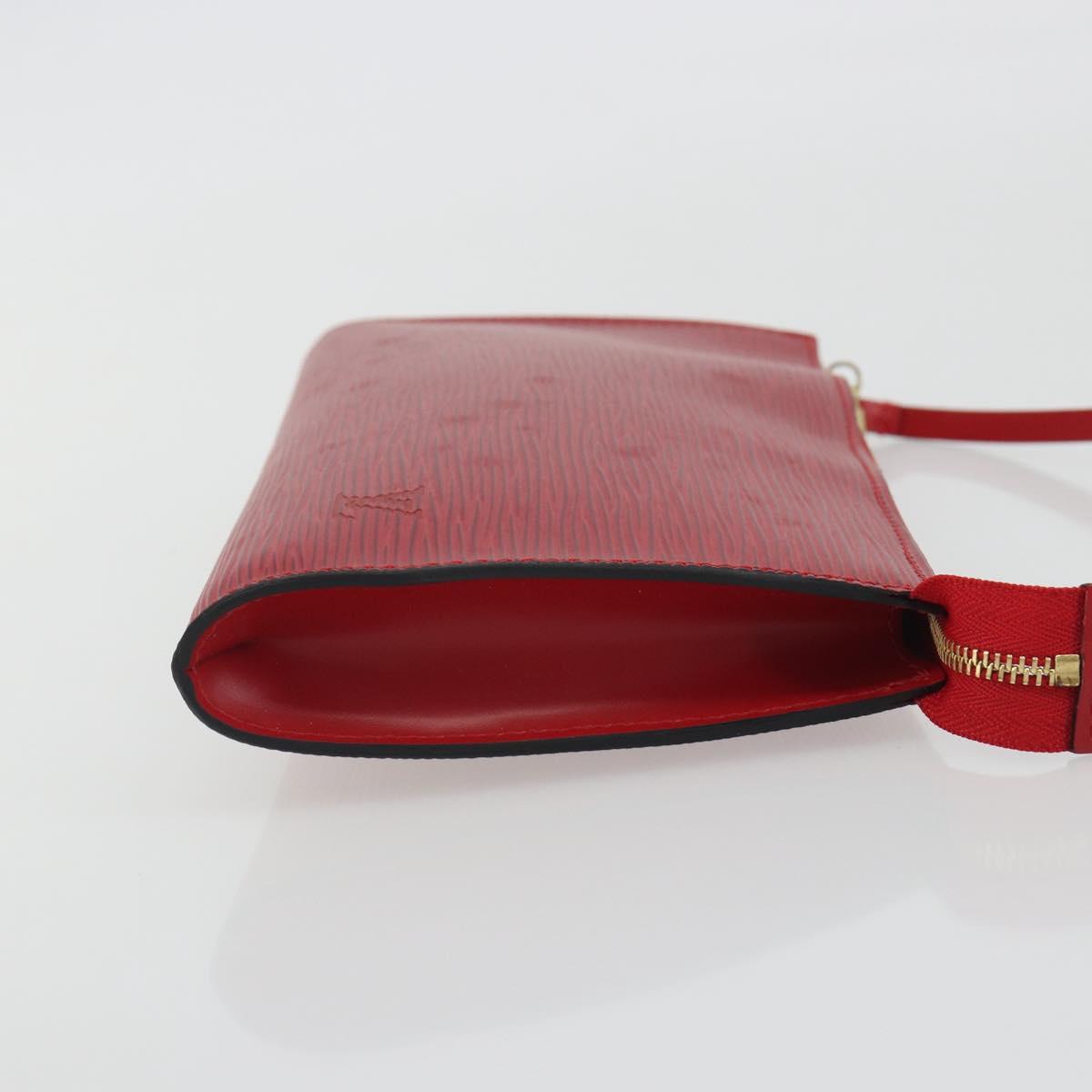 LOUIS VUITTON Epi Pochette Accessoires Pouch Red M52947 LV Auth am12093V