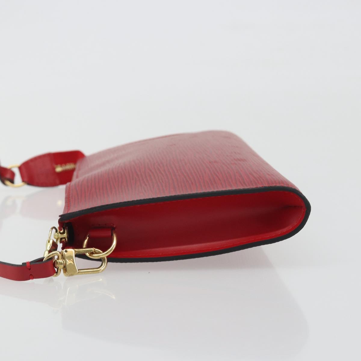 LOUIS VUITTON Epi Pochette Accessoires Pouch Red M52947 LV Auth am12093V